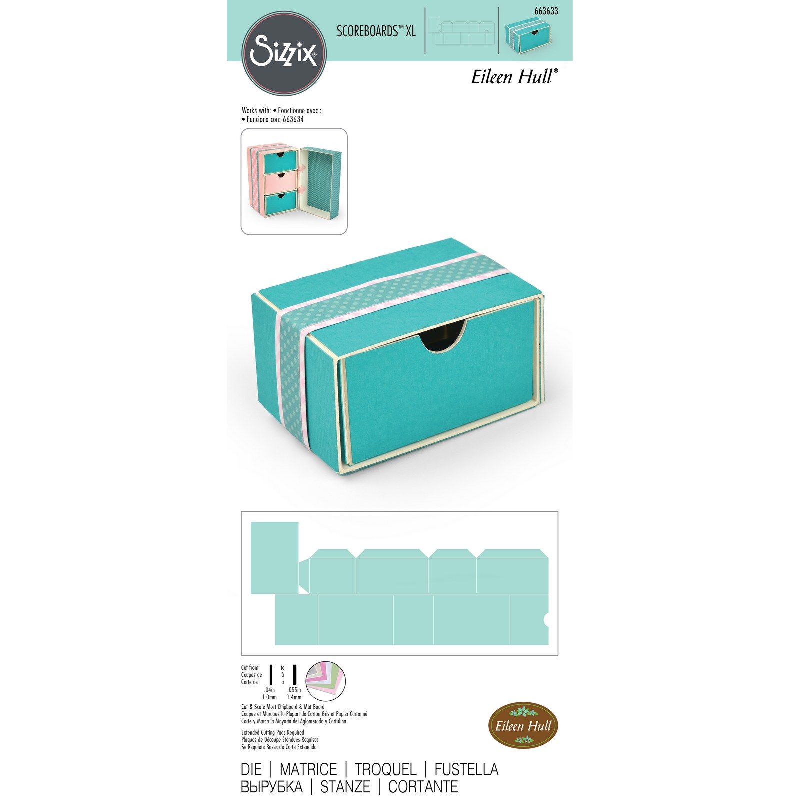 Sizzix • ScoreBoards XL Cassettiera impilabile per fustella di Eileen Hull