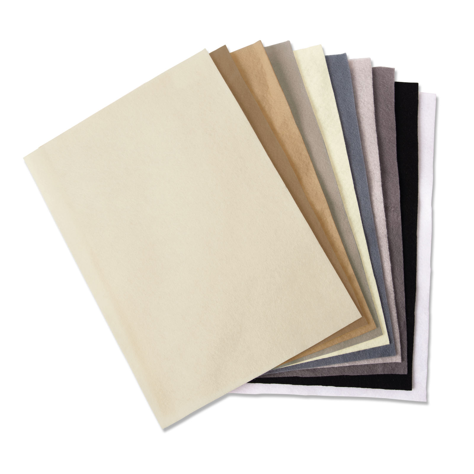 Sizzix • Surfacez Felt Sheets 10PK (10 Neutral Colours)