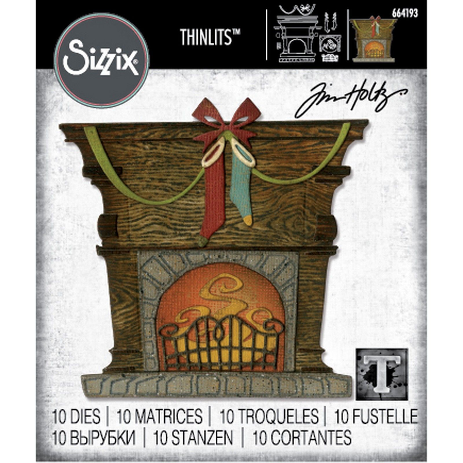Sizzix • Thinlits die set Fireside