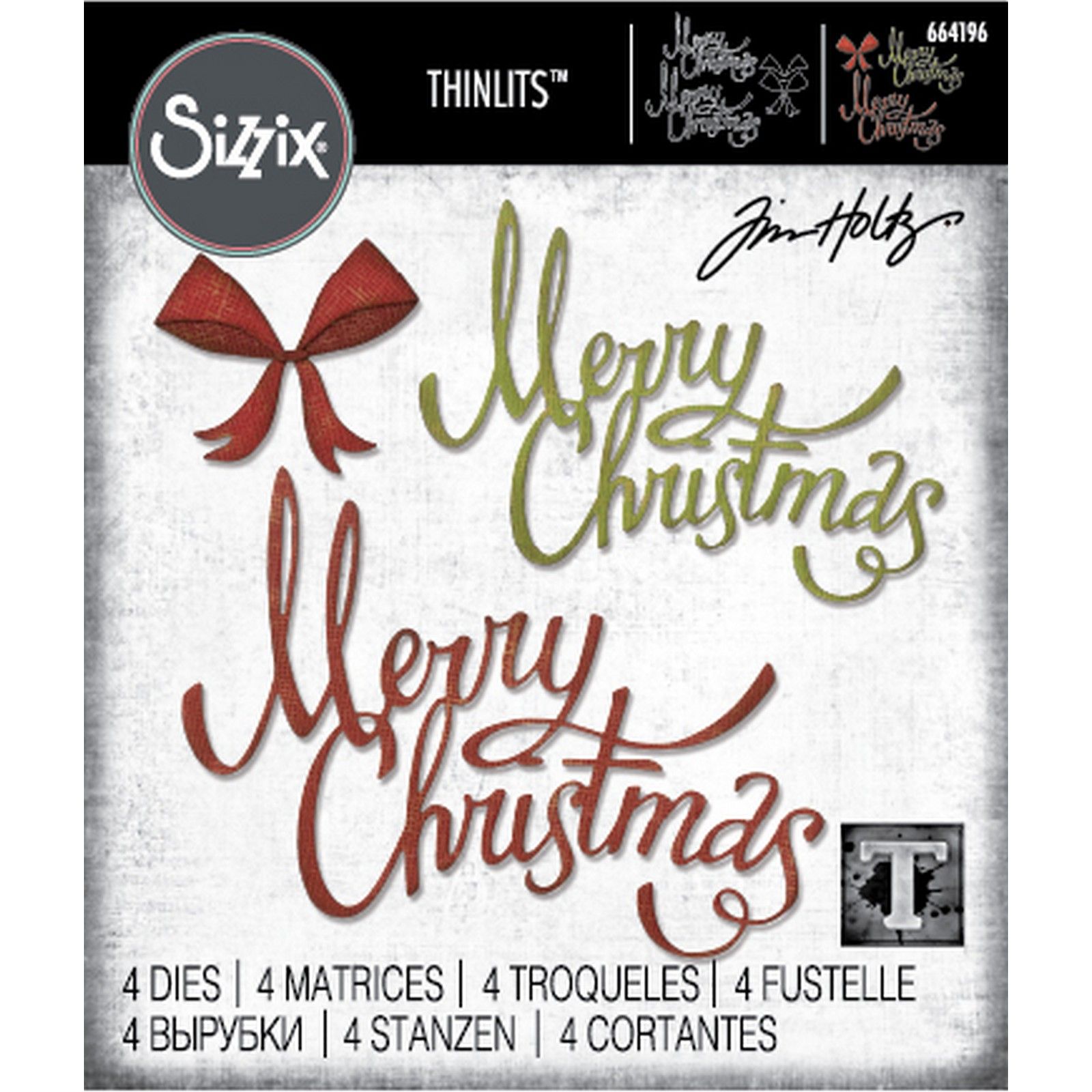 Sizzix • Thinlits Stanzschablone Weihnachtsband