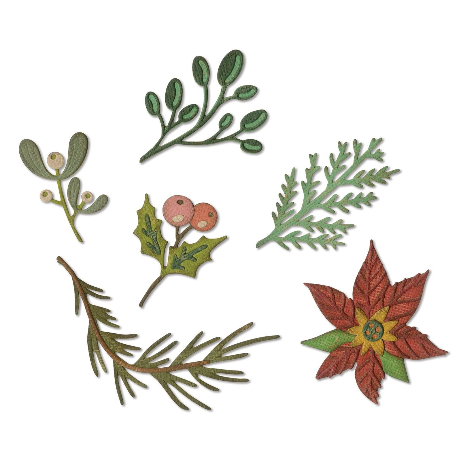 Sizzix • Tim Holtz Thinlits Die Set Large Funky Festive Florals 6pcs