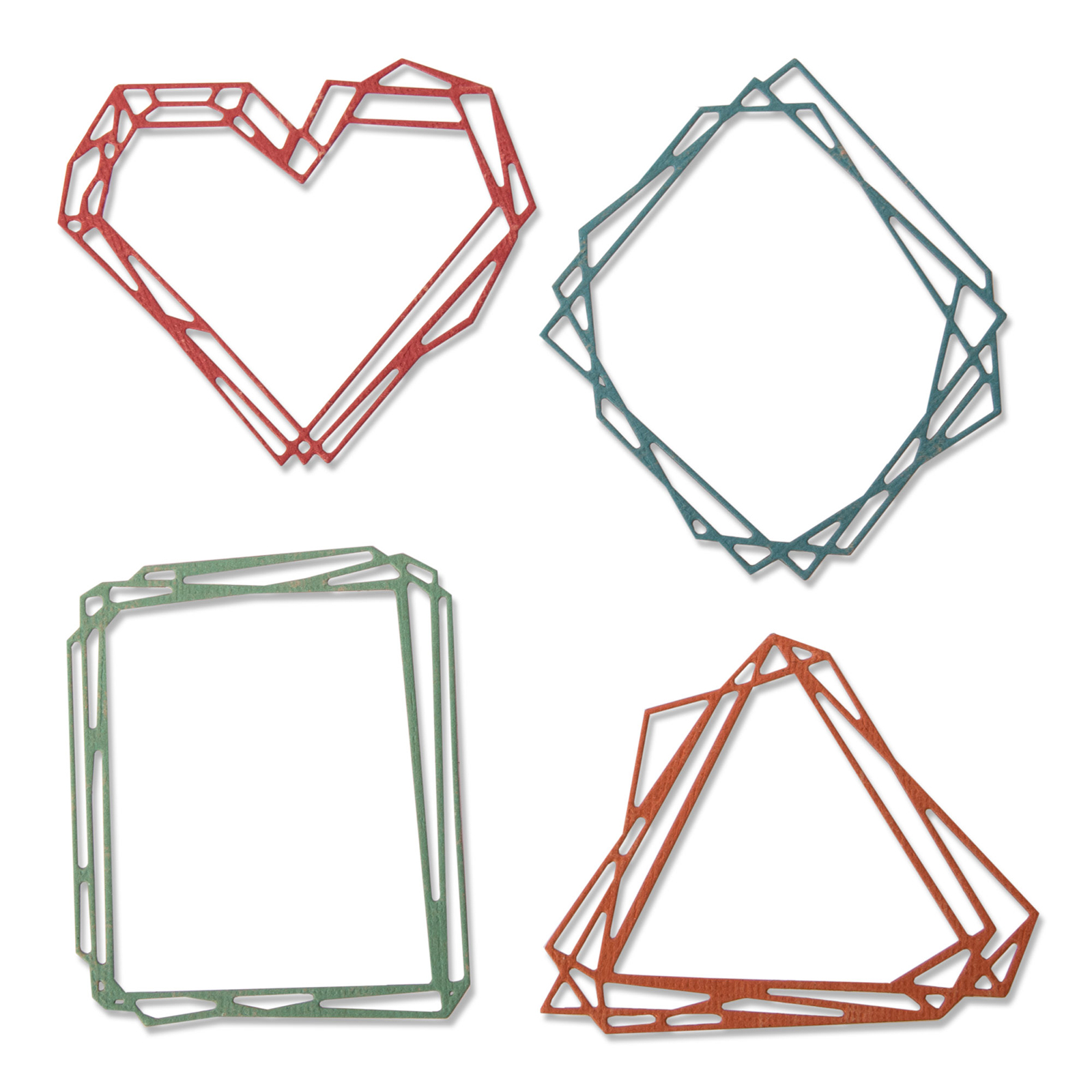 Sizzix • Thinlits Die Set 4PK Geo Frames de Tim Holtz