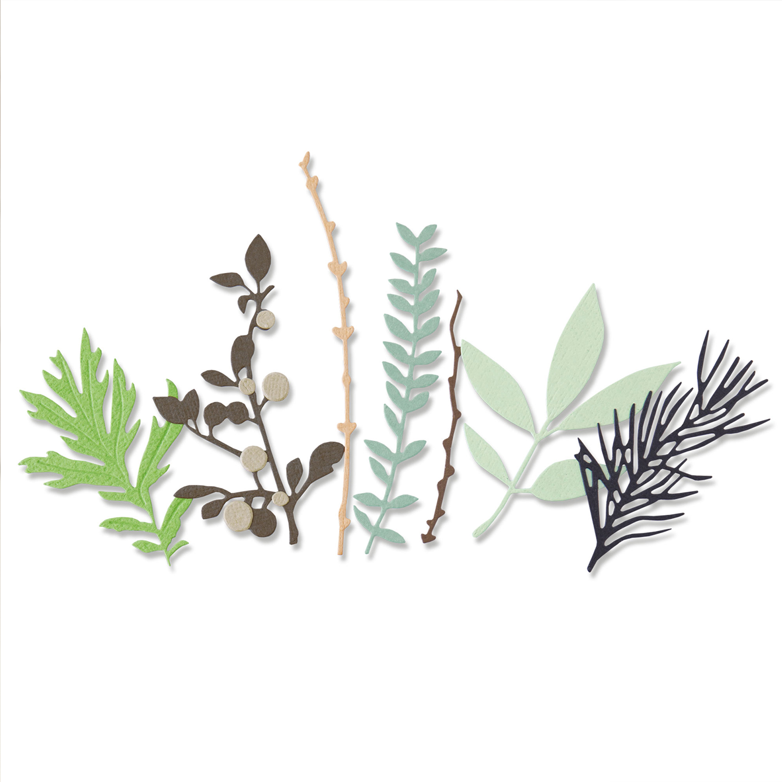Sizzix • Thinlits Stanzschablonen-Set 9PK Hidden Leaves von Sophie Guilar