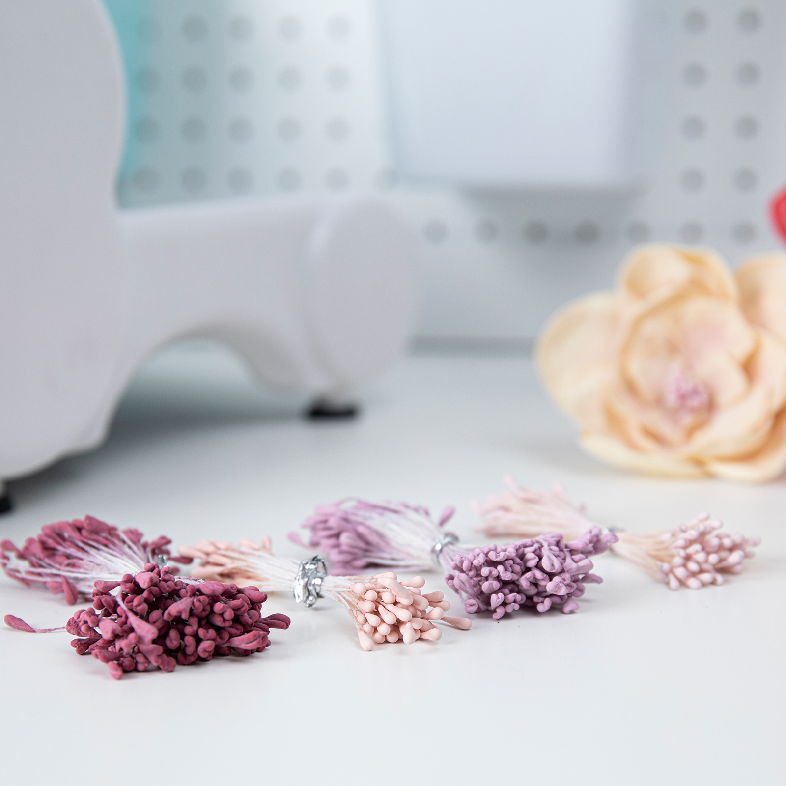 Making Essential Flower Stamens Pink/Purple Assorted Sizes 400pk
