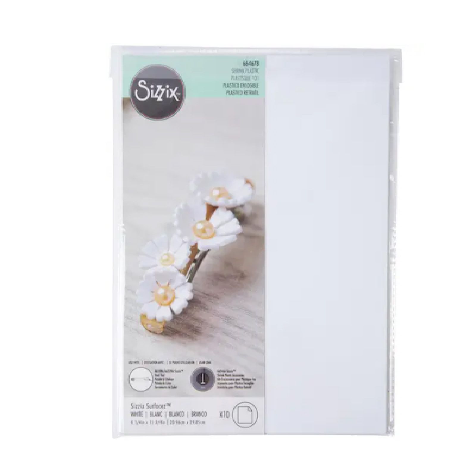 Sizzix • Surfacez Shrink Plastic White 10pieces A4