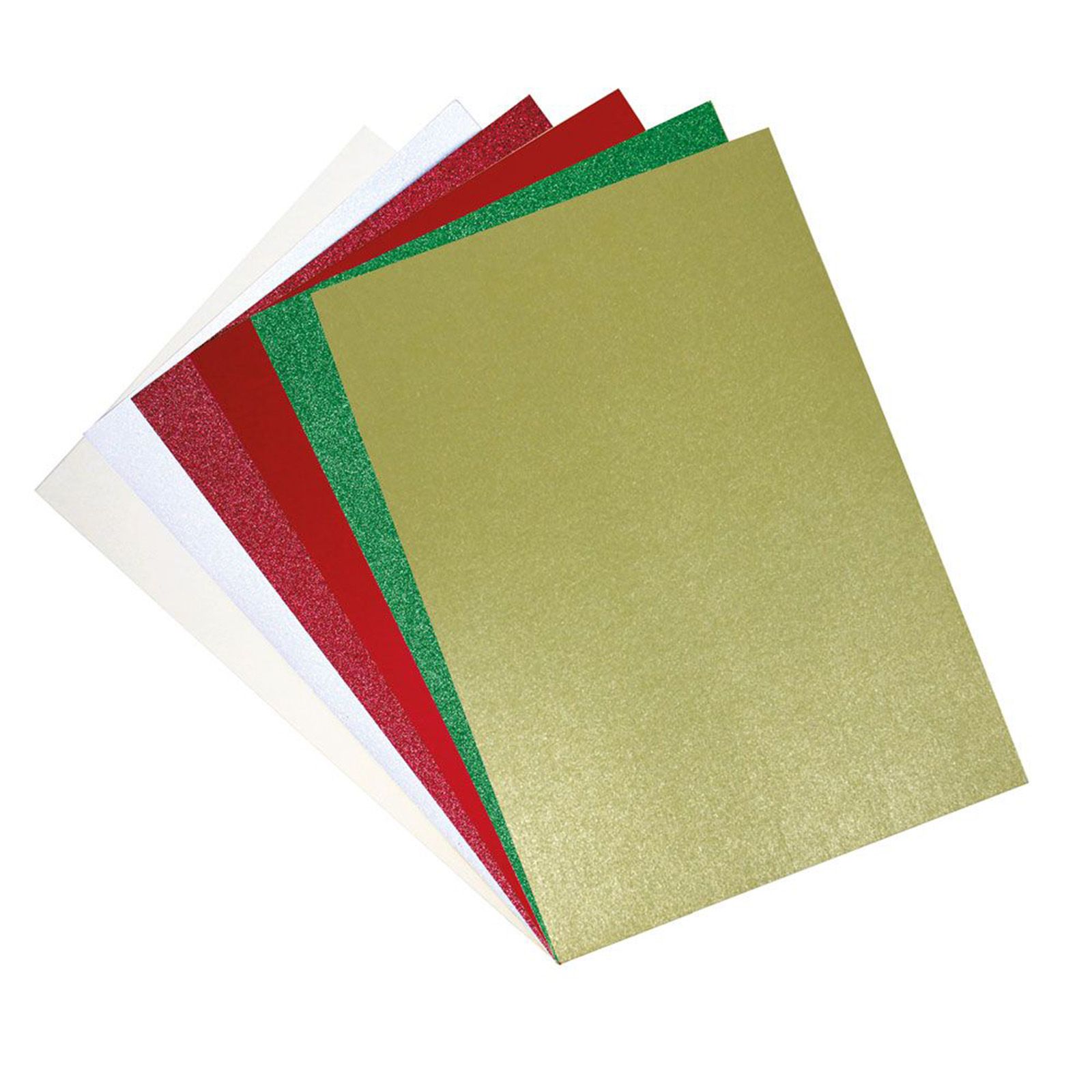Sizzix • Surfacez Cardstock Sheets A4 60PK (Pearl & Glitter Festive)