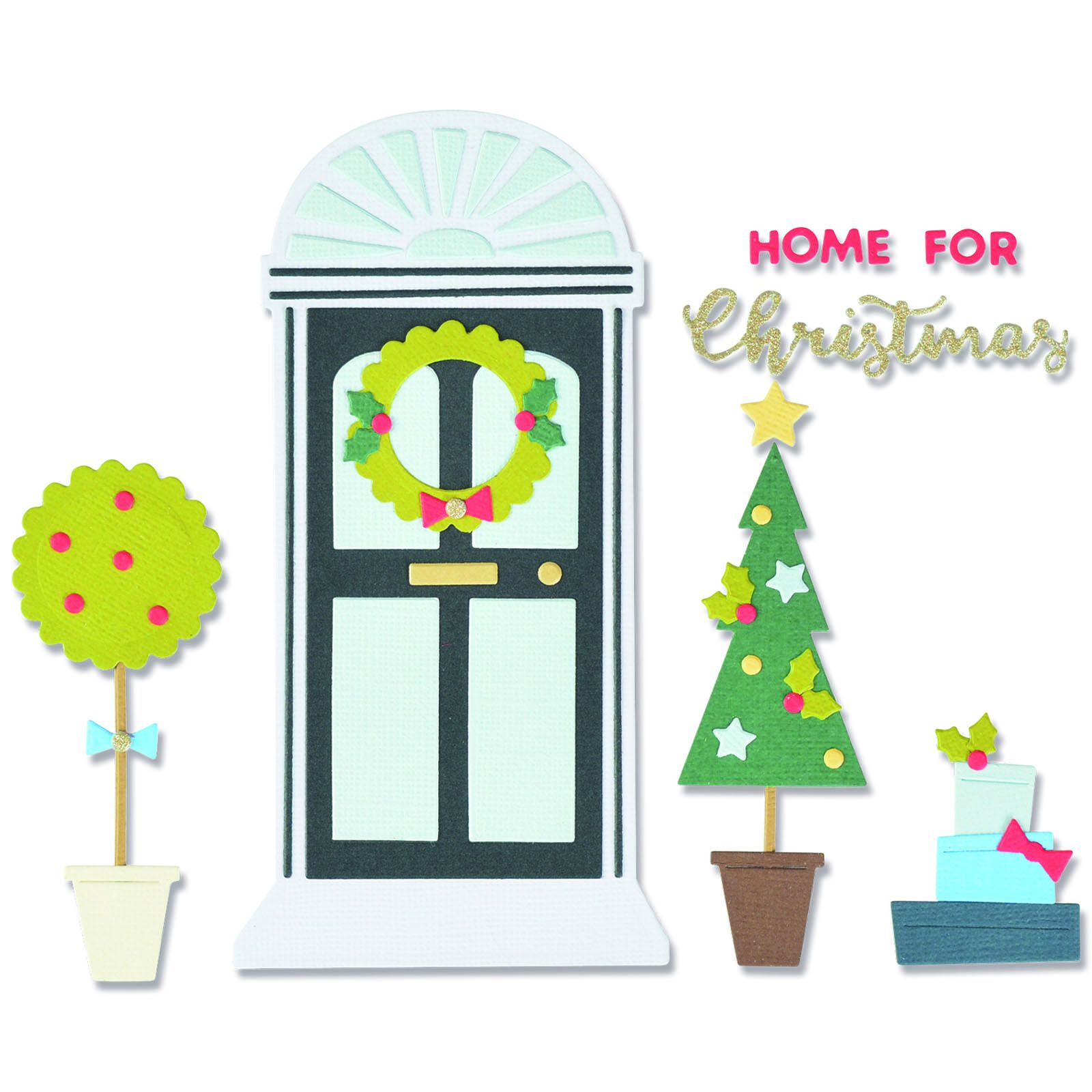 Sizzix • Thinlits Die Set 15PK Maison pour Noël
