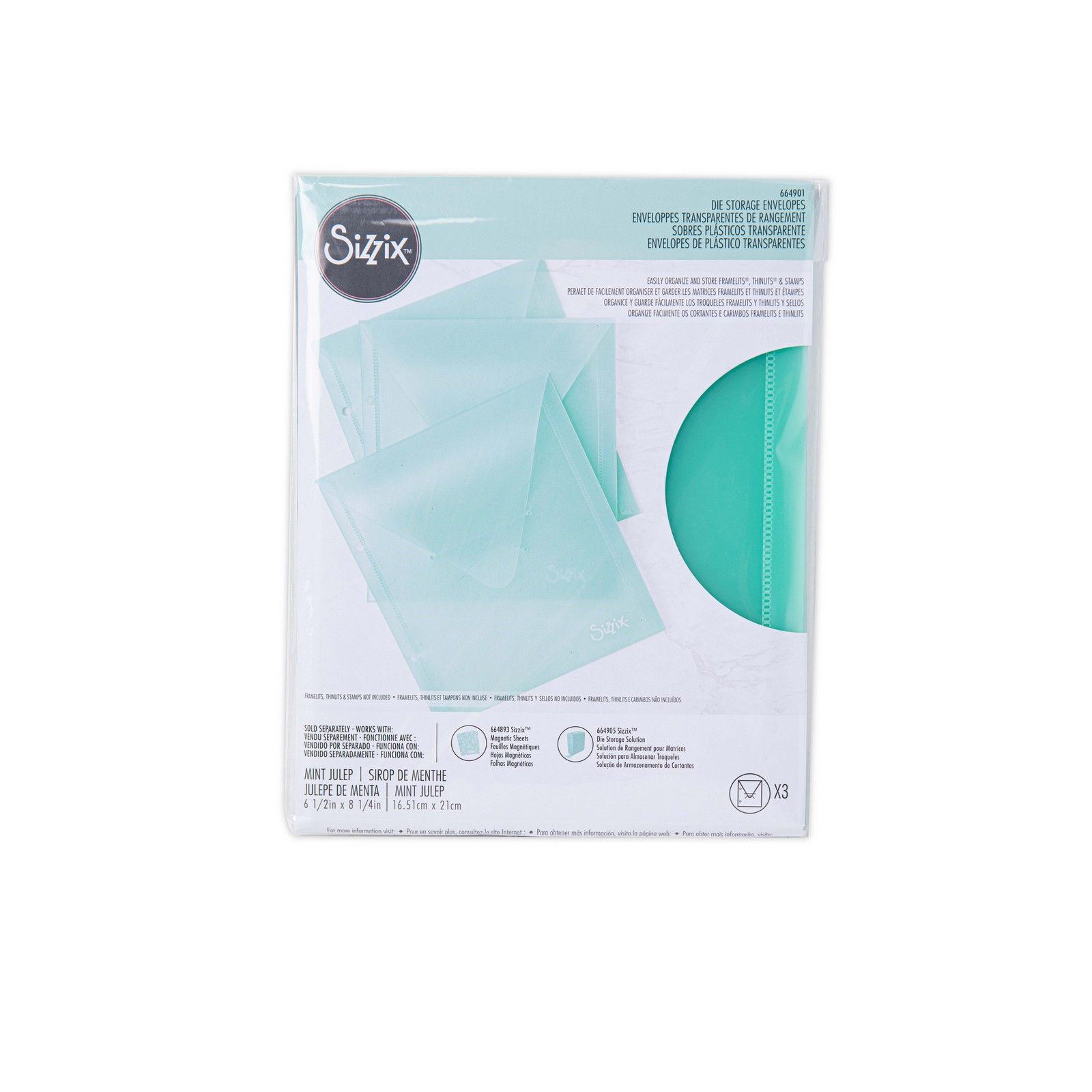 Sizzix • Storage Die Storage Envelopes Mint Julep