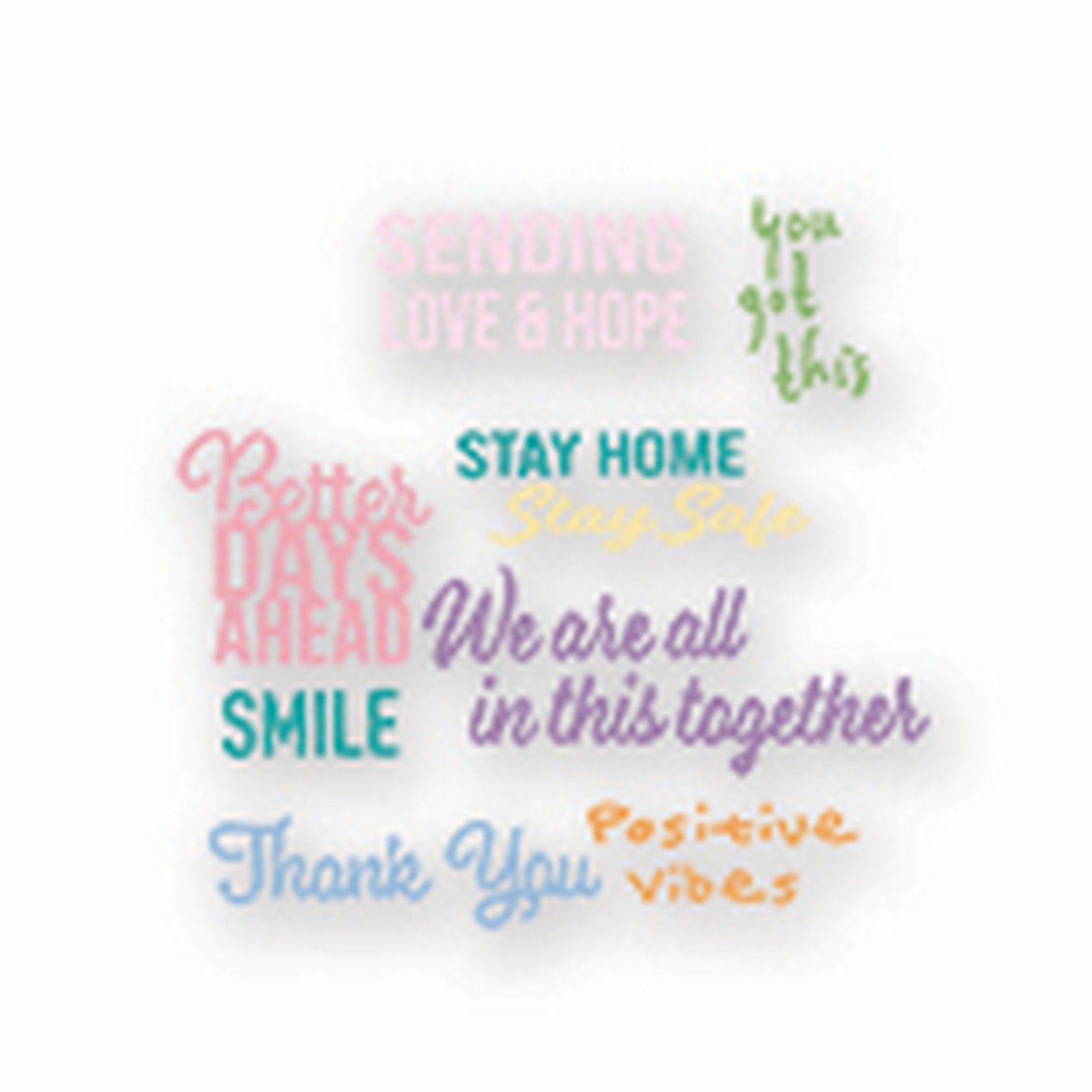 Sizzix • Thinlits Die Set 8pcs Good Vibes