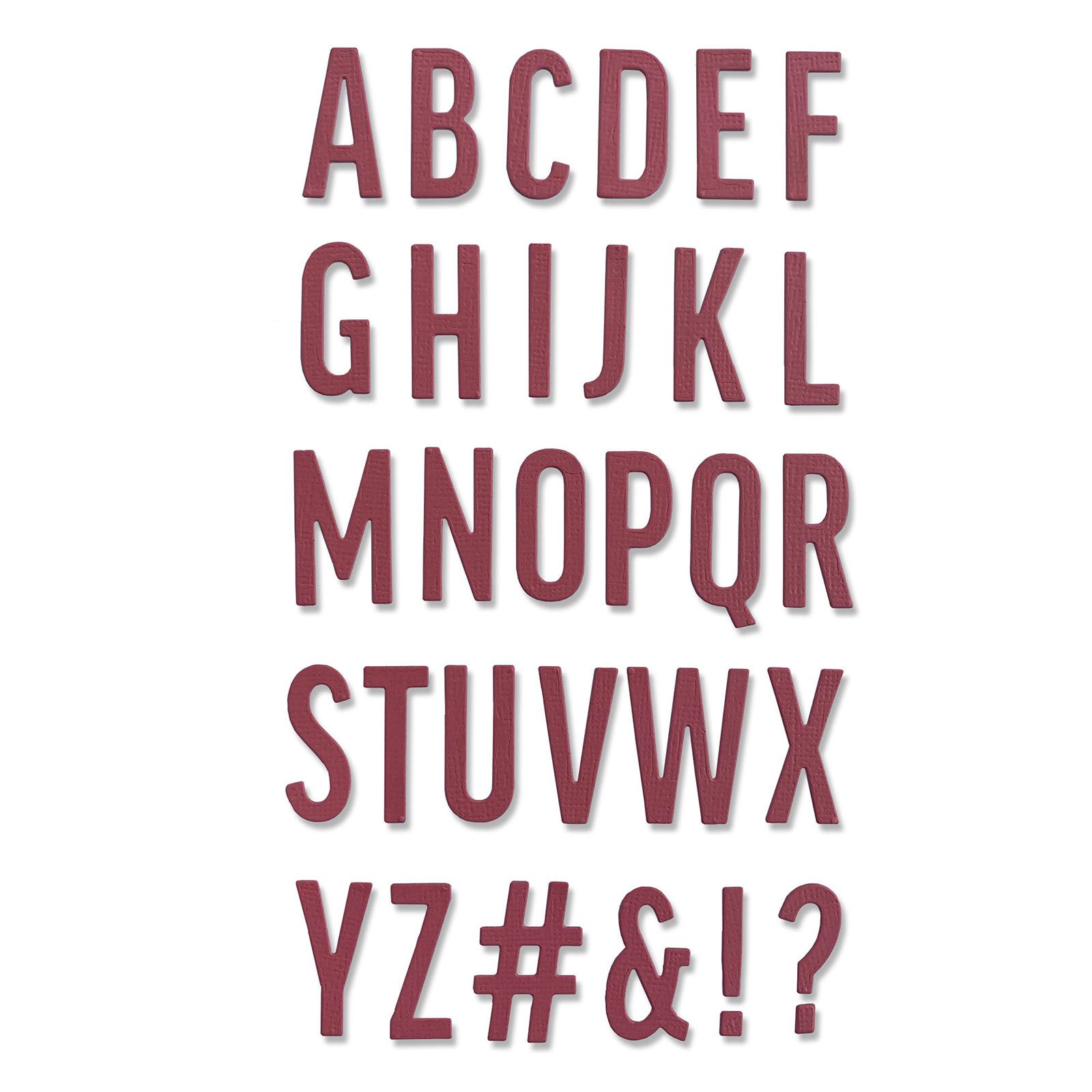 Sizzix • Thinlits Die Set 30PK Bold Alphabet de Alison Williams