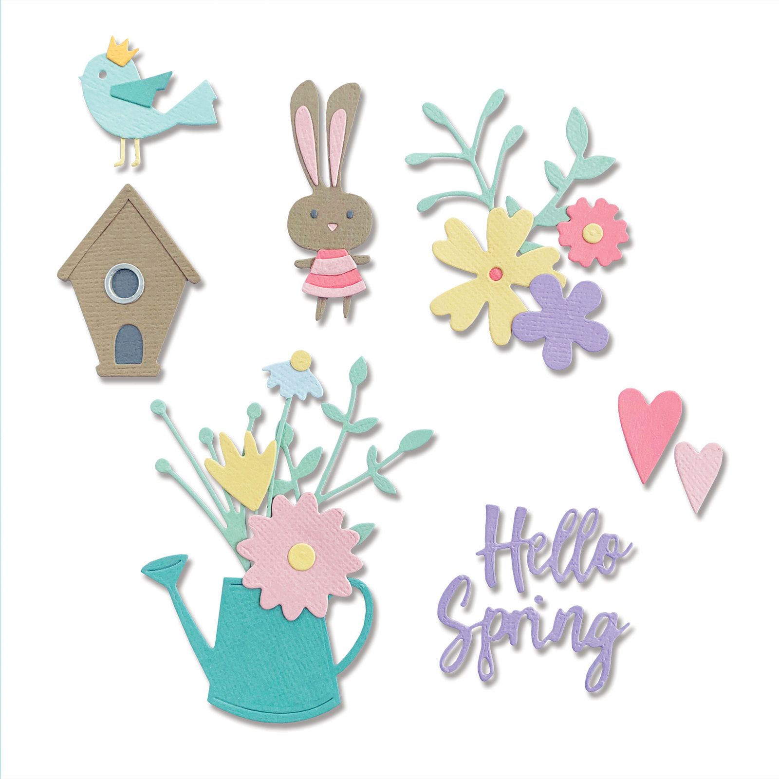 Sizzix • Juego de troqueles Thinlits 16PK Hello Spring de Olivia Rose