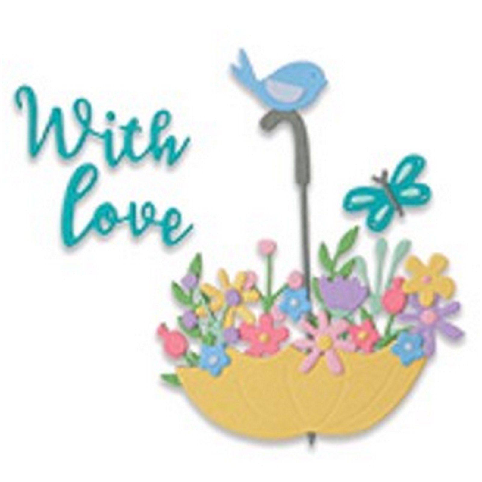 Sizzix • Set di Fustelle Thinlits 11 pezzi fiori in ombrello di Olivia Rose