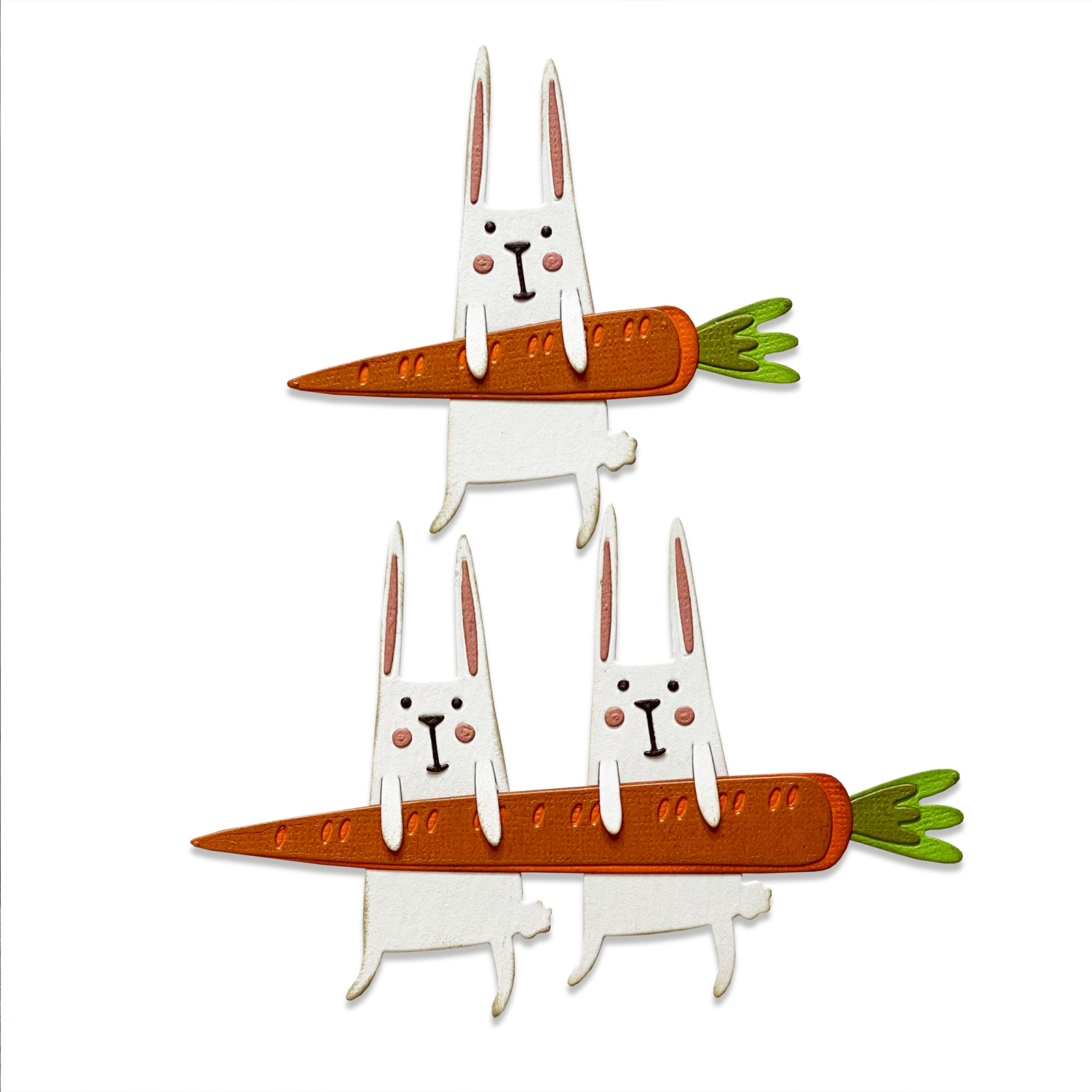 Sizzix • Tim Holtz Thinlits Stanzschablonen Karottenhäschen 11 pcs