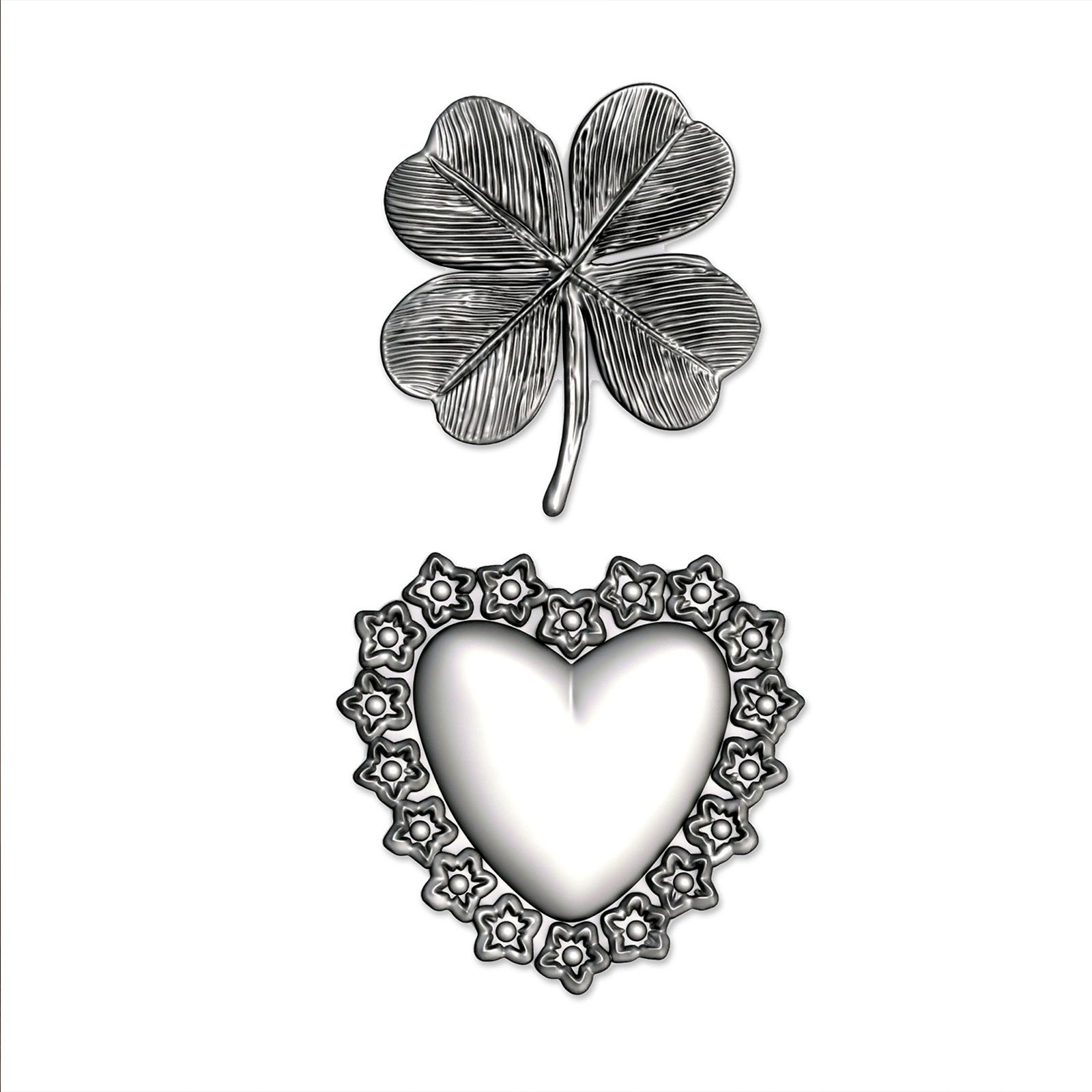 Sizzix • Carpeta de estampado 3-D Impresslits Lucky Love de Tim Holtz