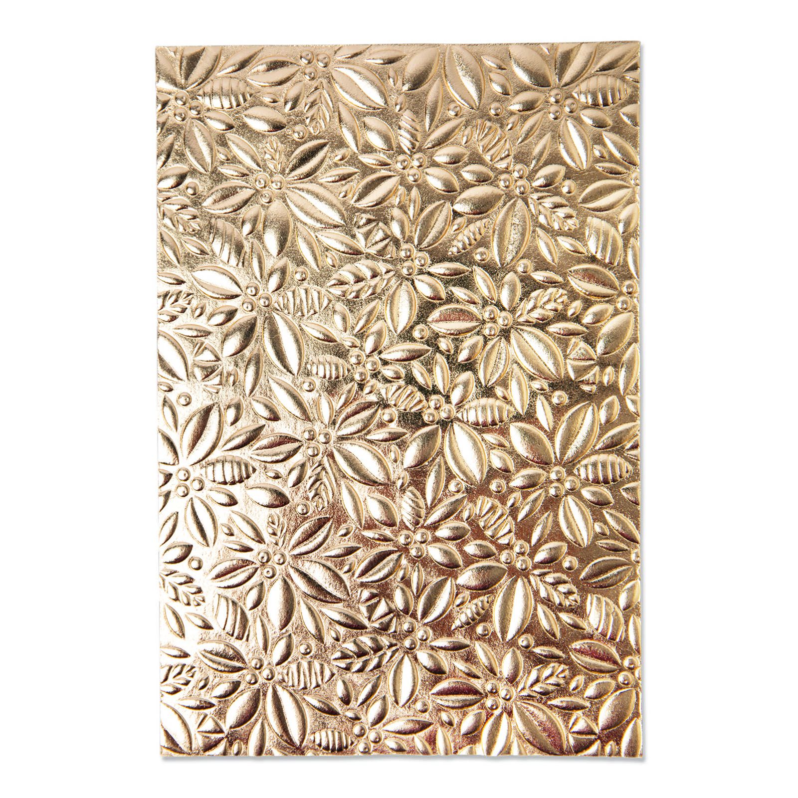 Sizzix • 3-D Textured Impressions Embossing Folder Holly by Kath Breen