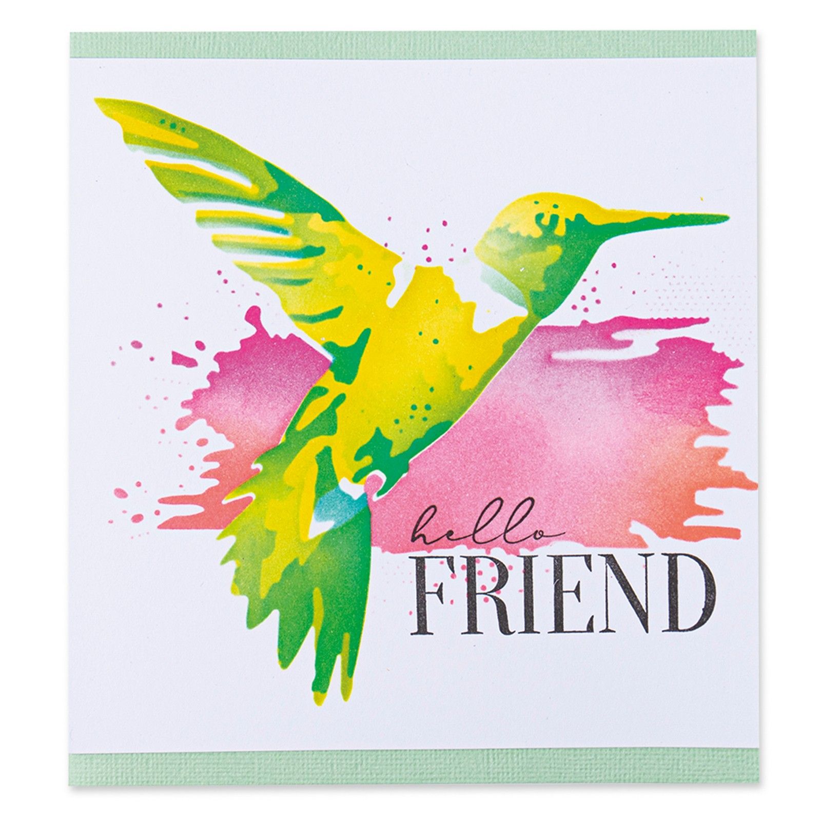 Sizzix • Layered stencil Hummingbird