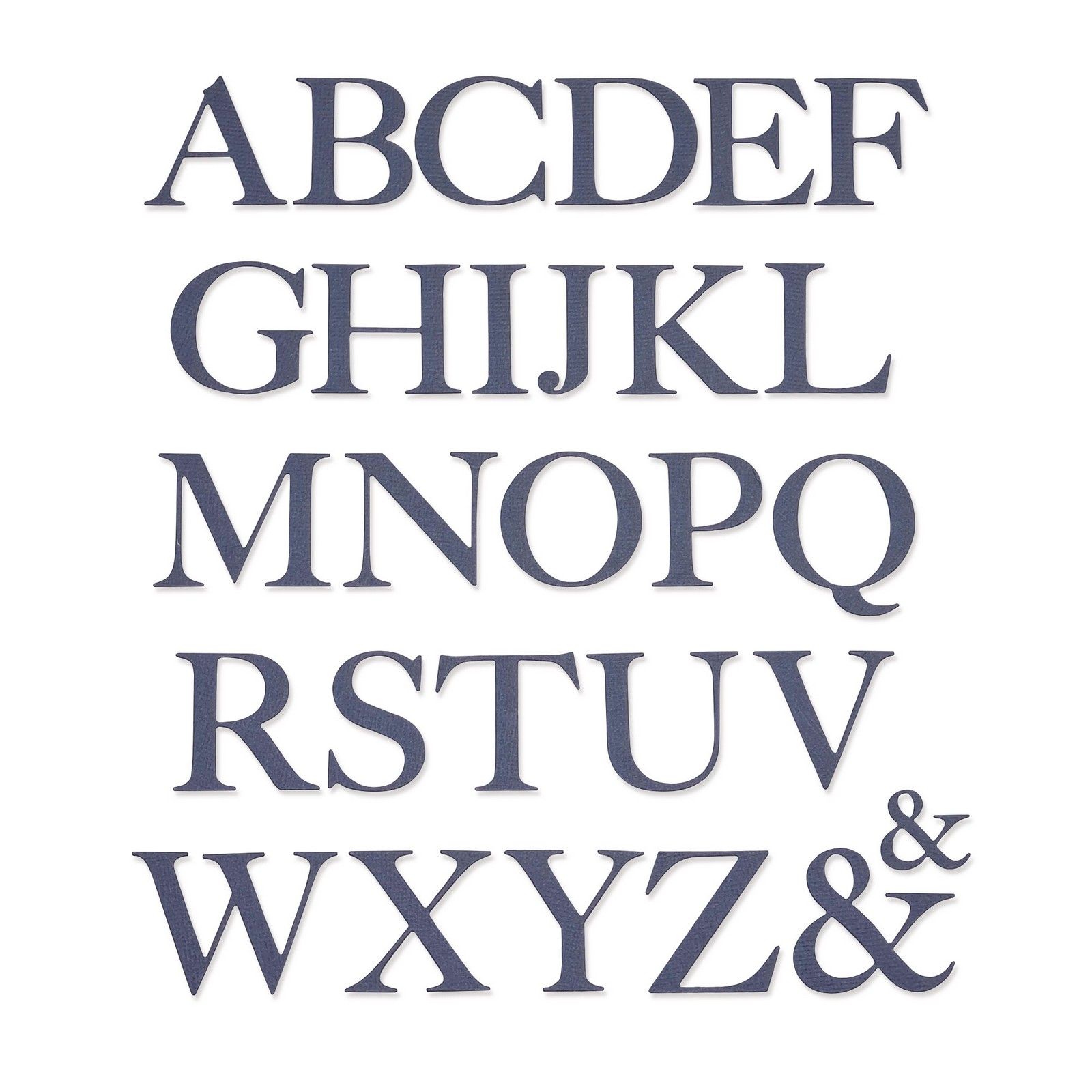 Sizzix • Thinlits Die Set Serif Alphabet By Lisa Jones