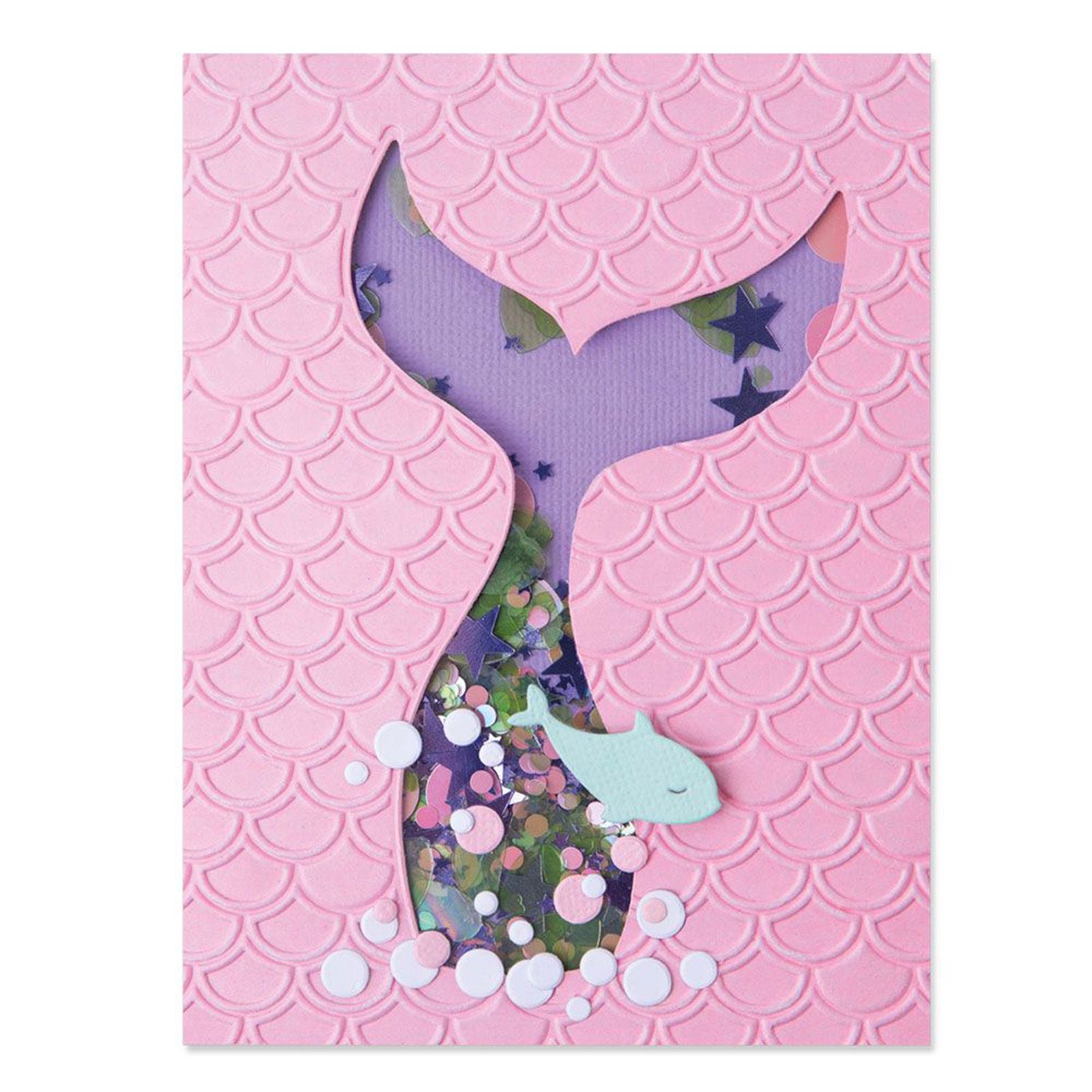 Sizzix • Dossier de gaufrage Impresslits Scales & Tails par Kath Breen