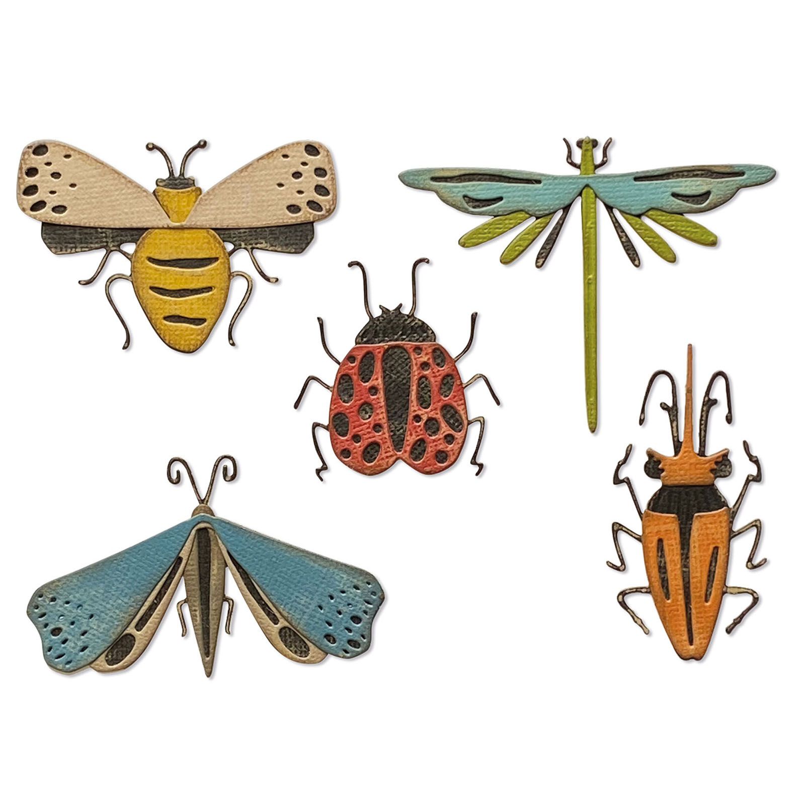 Sizzix • Tim Holtz Thinlits Die Set Funky Insects 5pcs