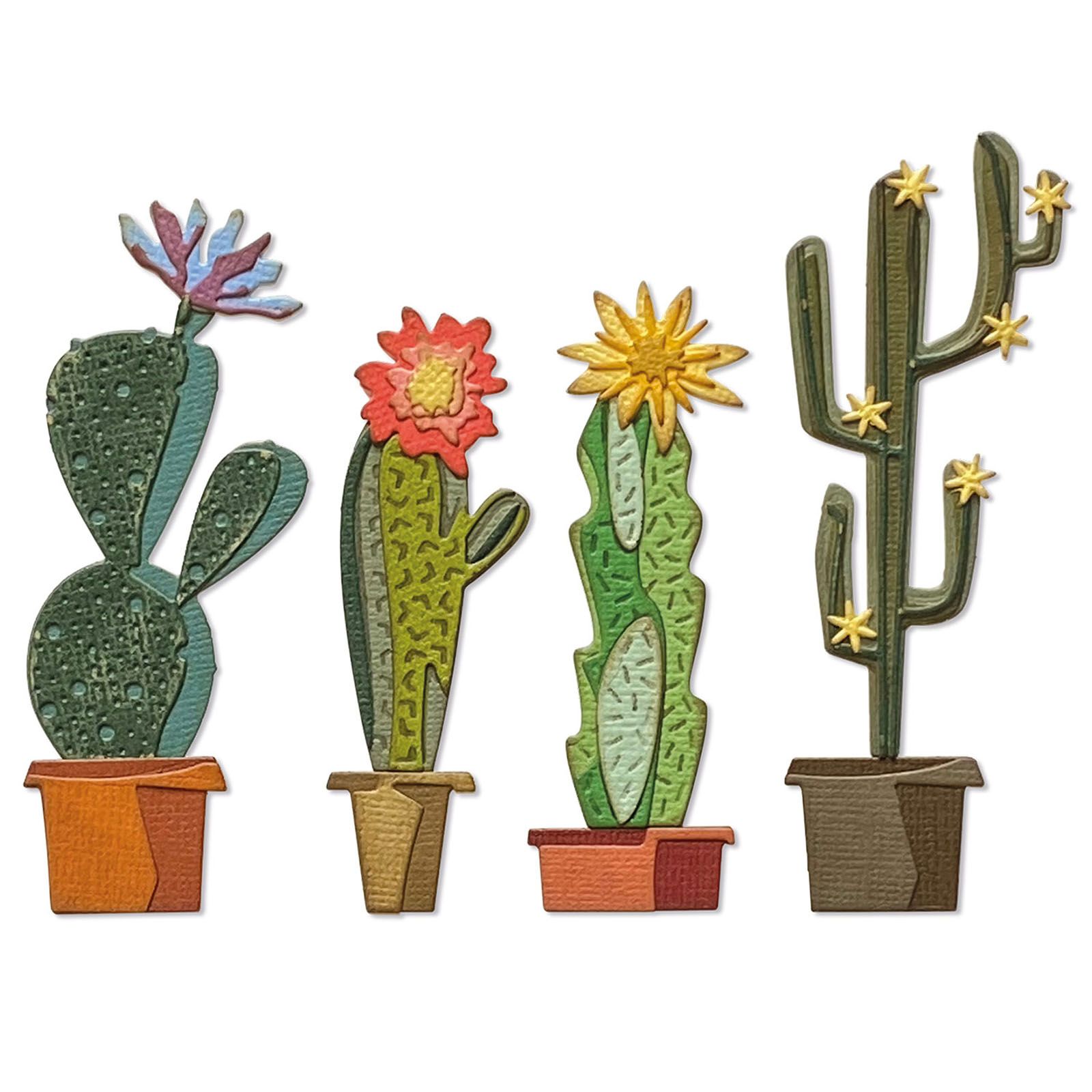 Sizzix • Tim Holtz Thinlits Die Set Funky Cactus 9pcs