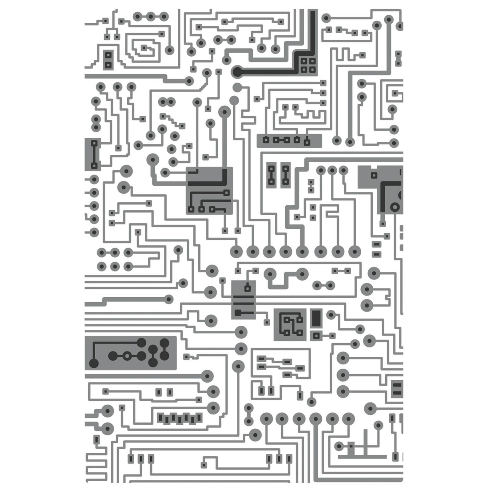 Sizzix • Tim Holtz Multi-Level Texture Fades Embossing Folder Circuit