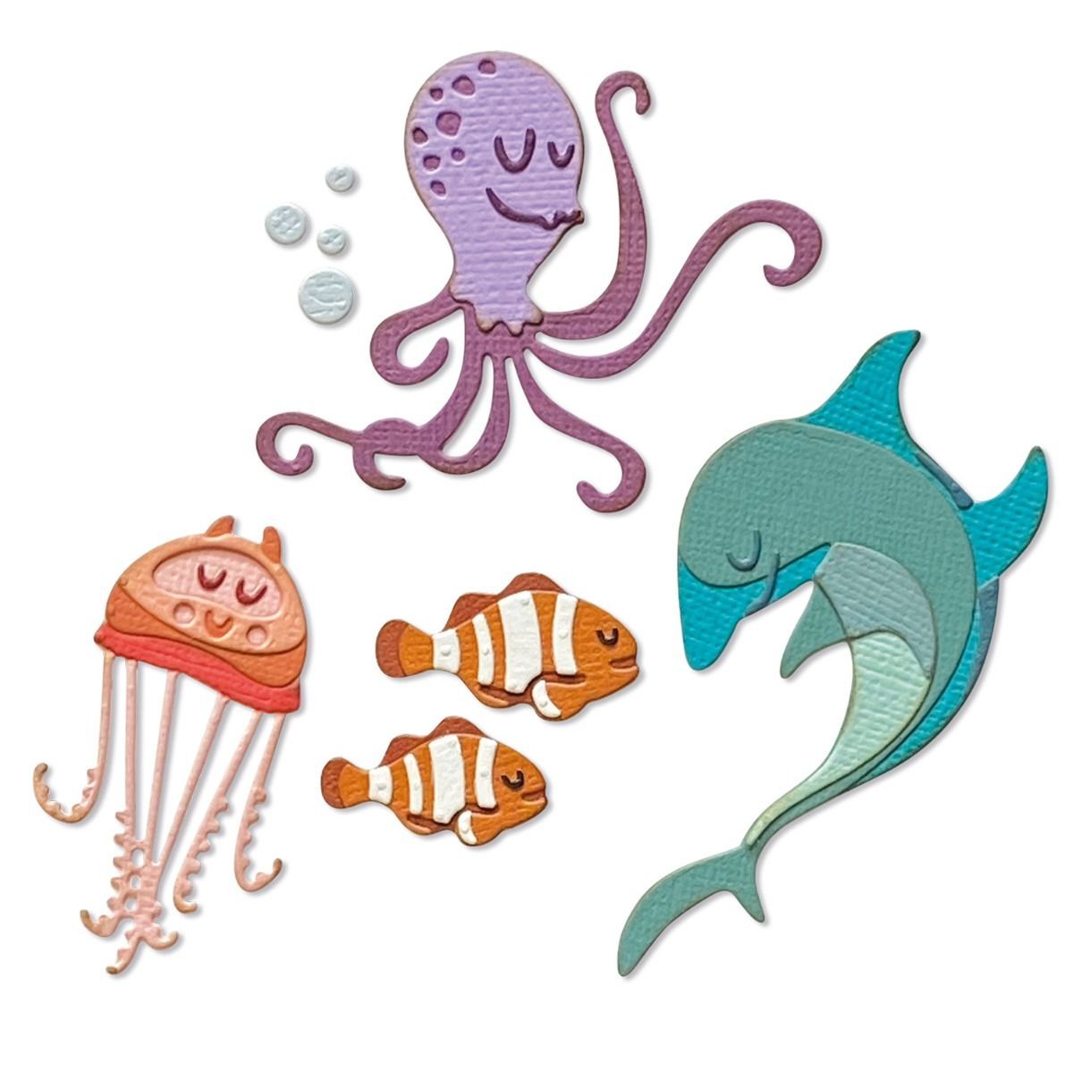 Thinlits Die Set 18PK Under the Sea #1 Colorize by Tim Holtz
