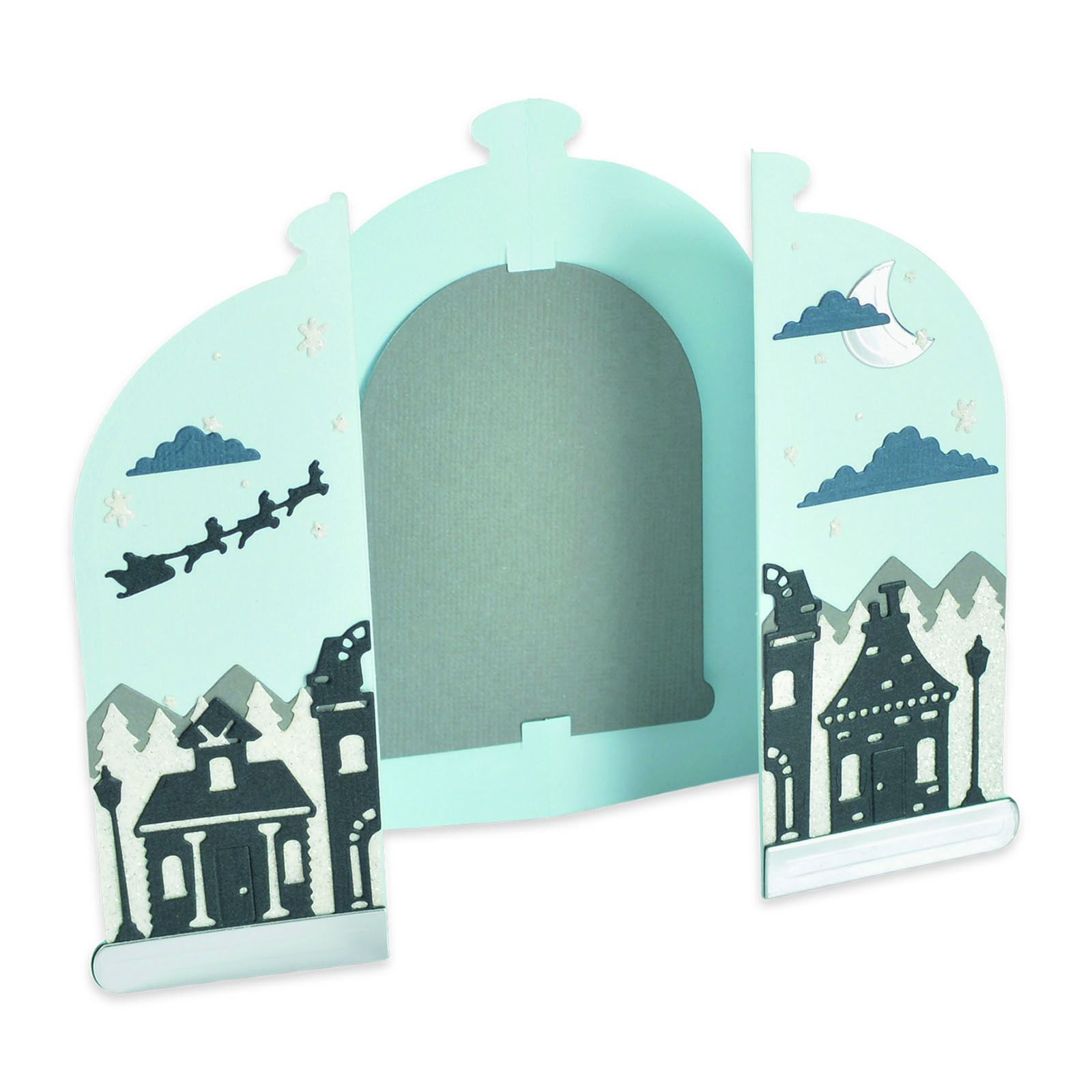 Sizzix • Set di Fustelle Thinlits, 13 pezzi, cartoncino, campana, pieghevole, da Jen Long