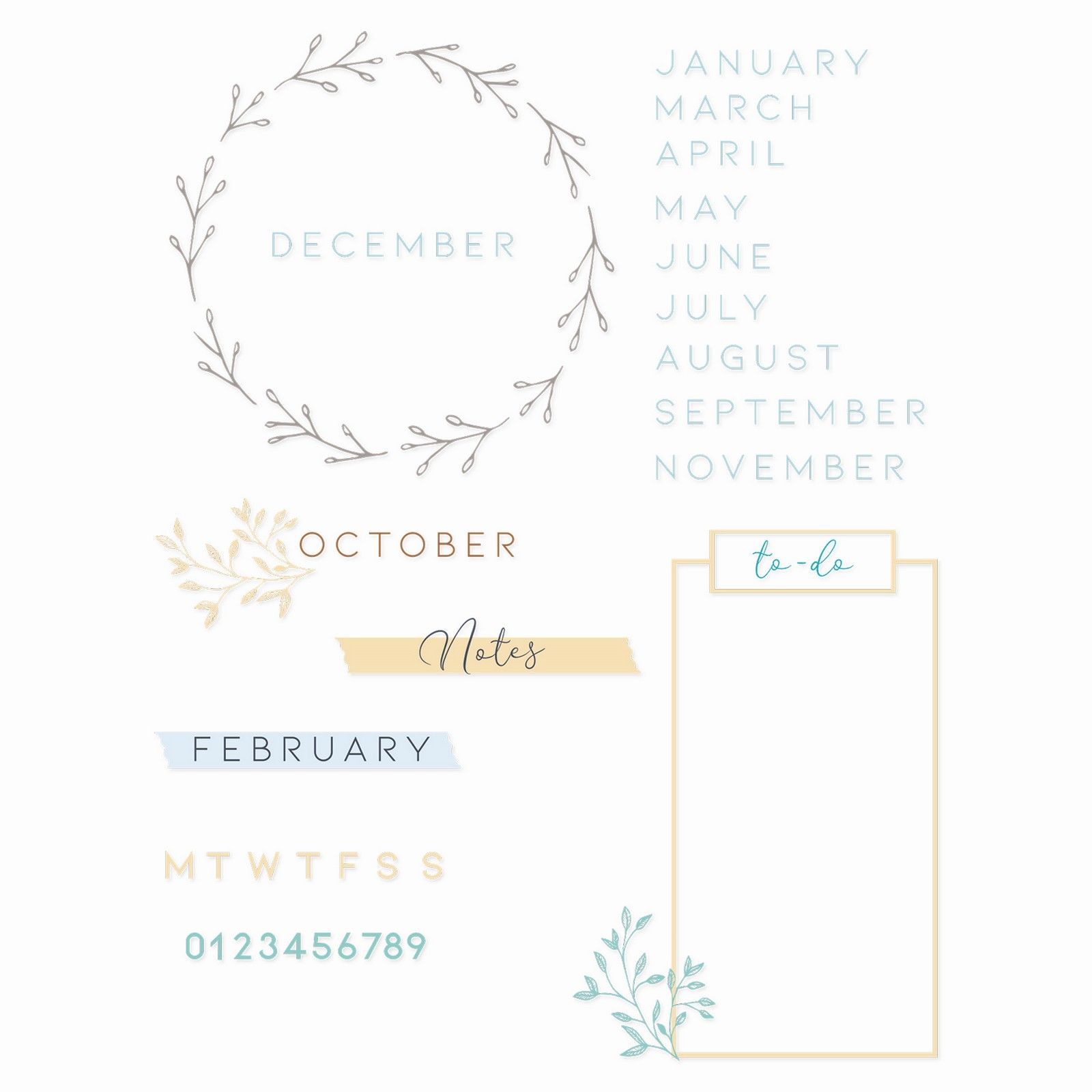 Sizzix • Clear Stamps 35PK Journal Stamps von Lisa Jones