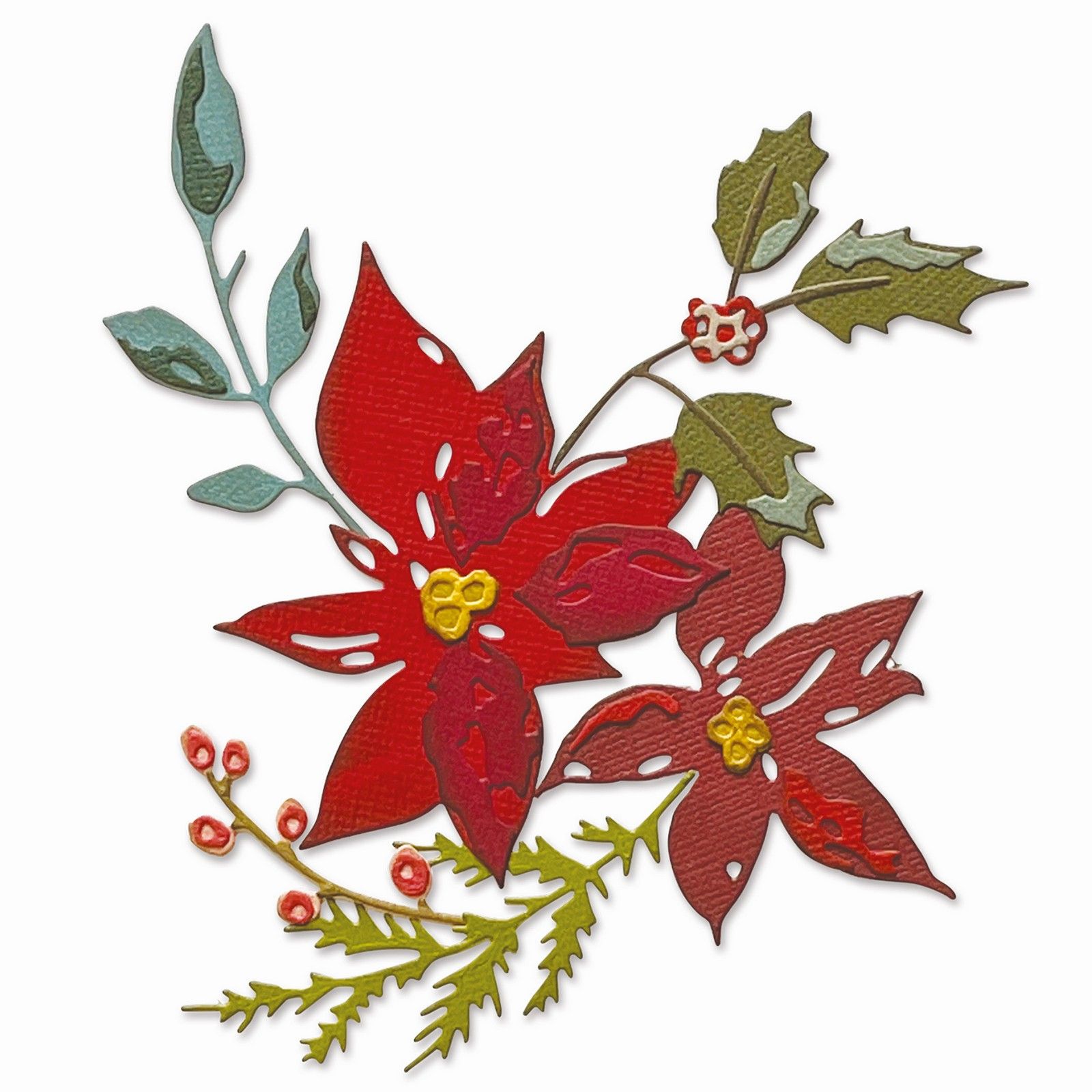 Sizzix • Tim Holtz Thinlits Die Set Festive Bouquet 6pcs