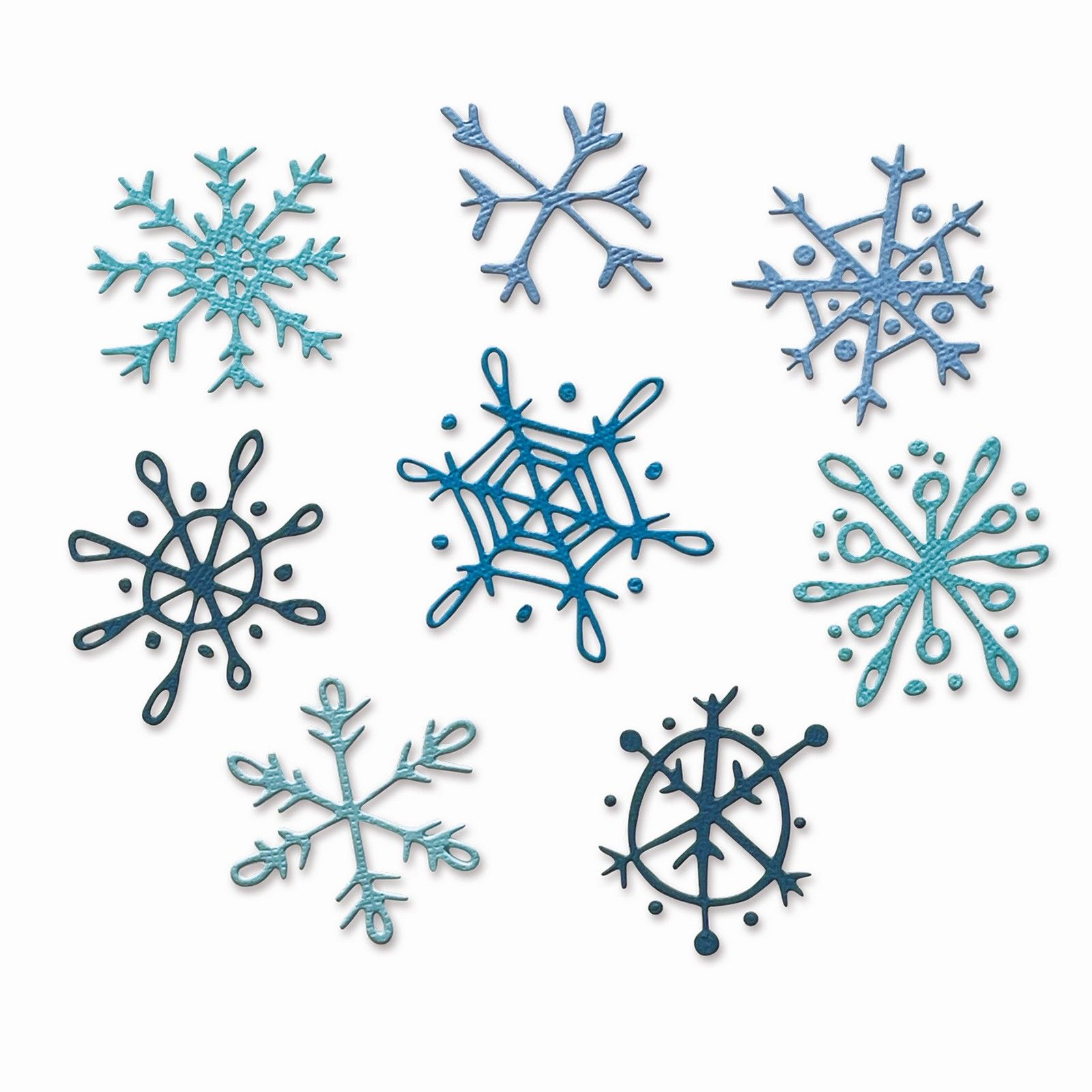 Sizzix • Thinlits Die Set 8PK Scribbly Snowflakes by Tim Holtz