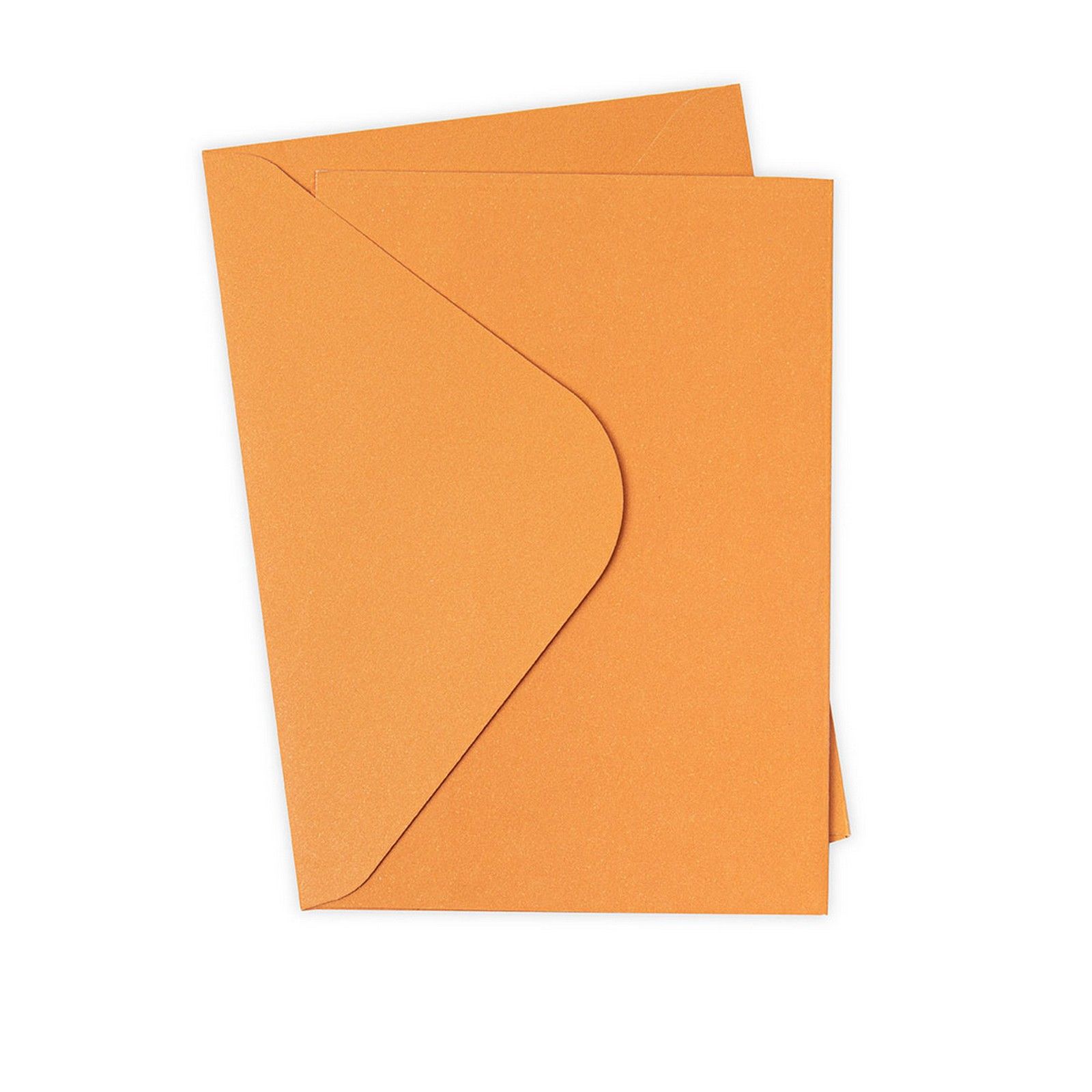Sizzix • Paquete de tarjetas y sobres Surfacez A6, naranja quemado, 10 unidades
