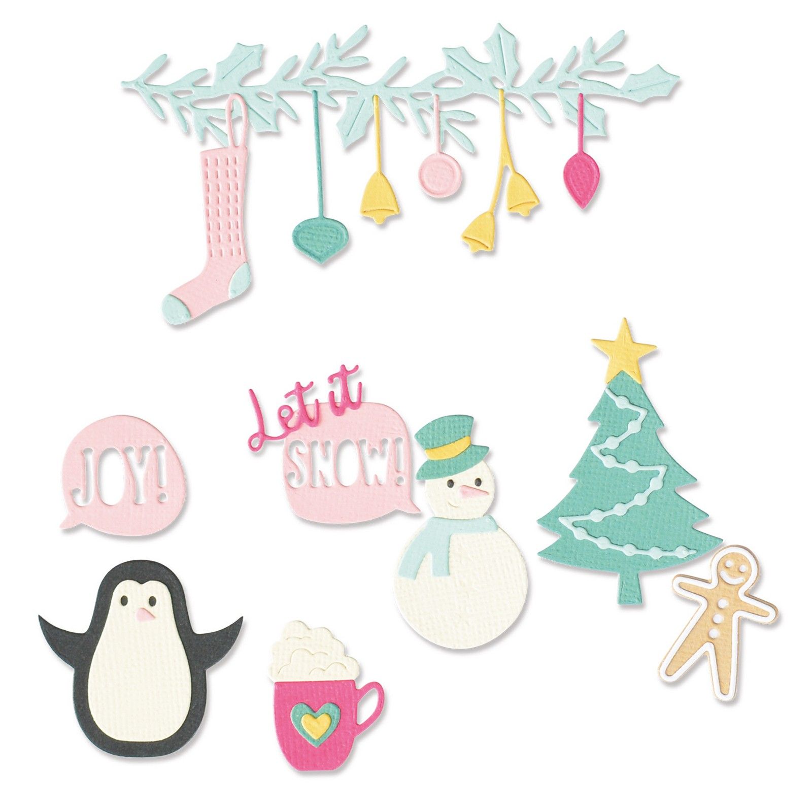 Sizzix • Thinlits Fustella da Taglio Christmas Joy 