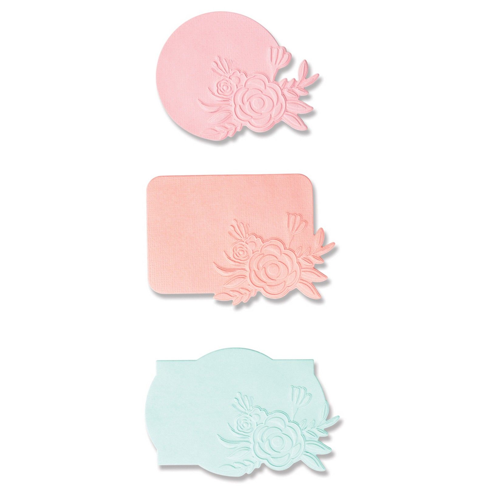 Sizzix • Étiquette florale pour dossier de gaufrage Switchlits par Kath Breen