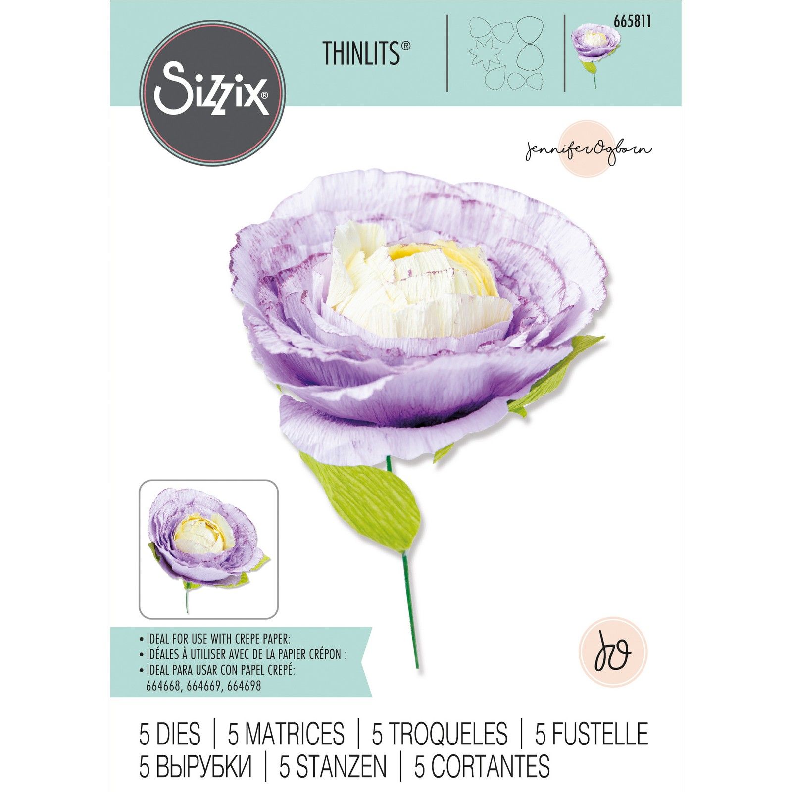 Sizzix • Thinlits Stanzschablonen-Set 5er-Pack Spring Bloom von Jennifer Ogborn