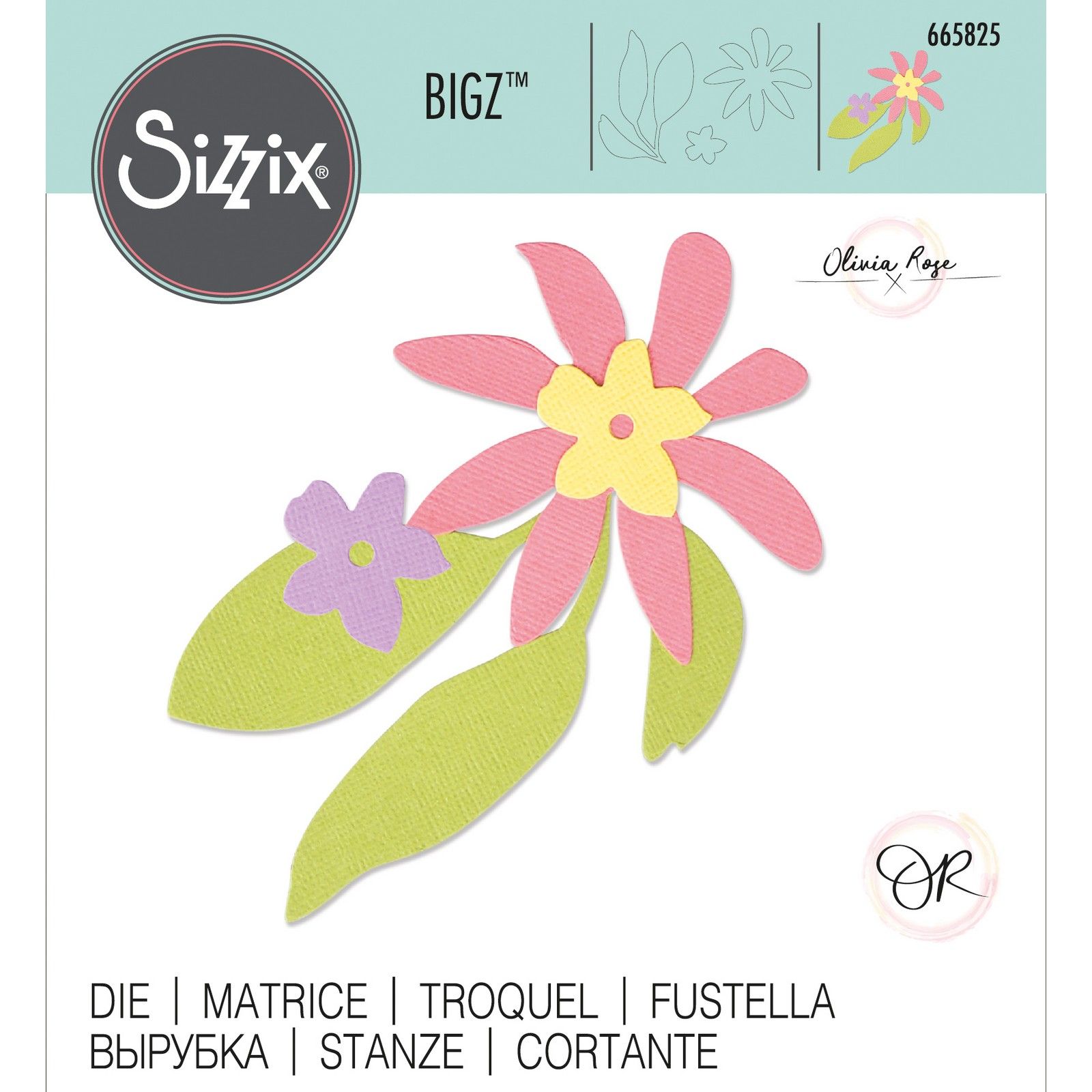 Sizzix • Fustella Bigz Nordic Flowers by Olivia Rose