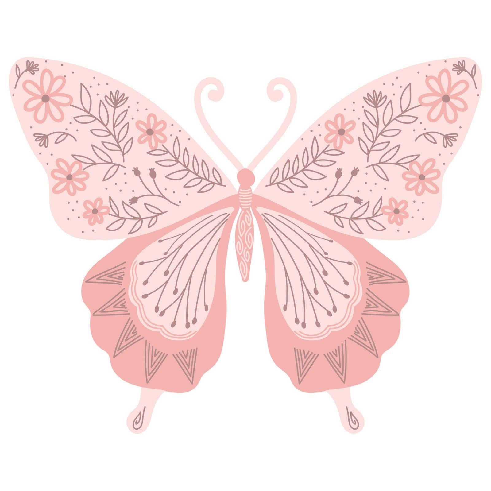 Sizzix • Layered Clear Stamps Decorated Butterfly 3Stück 