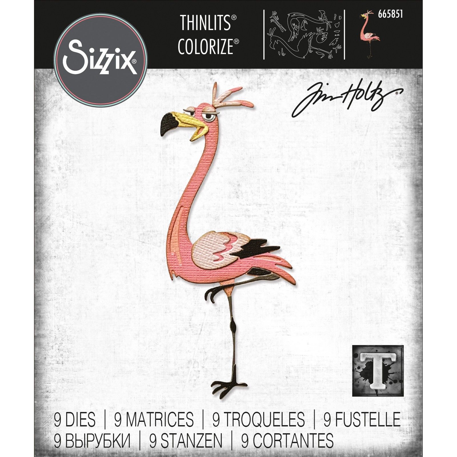 Sizzix • Tim Holtz Thinlits Die Set Gladys Colorize 9pcs