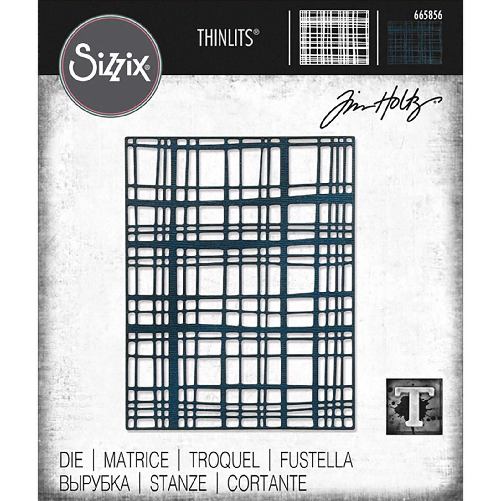 Sizzix • Tim Holtz Thinlits Die Simple Plaid