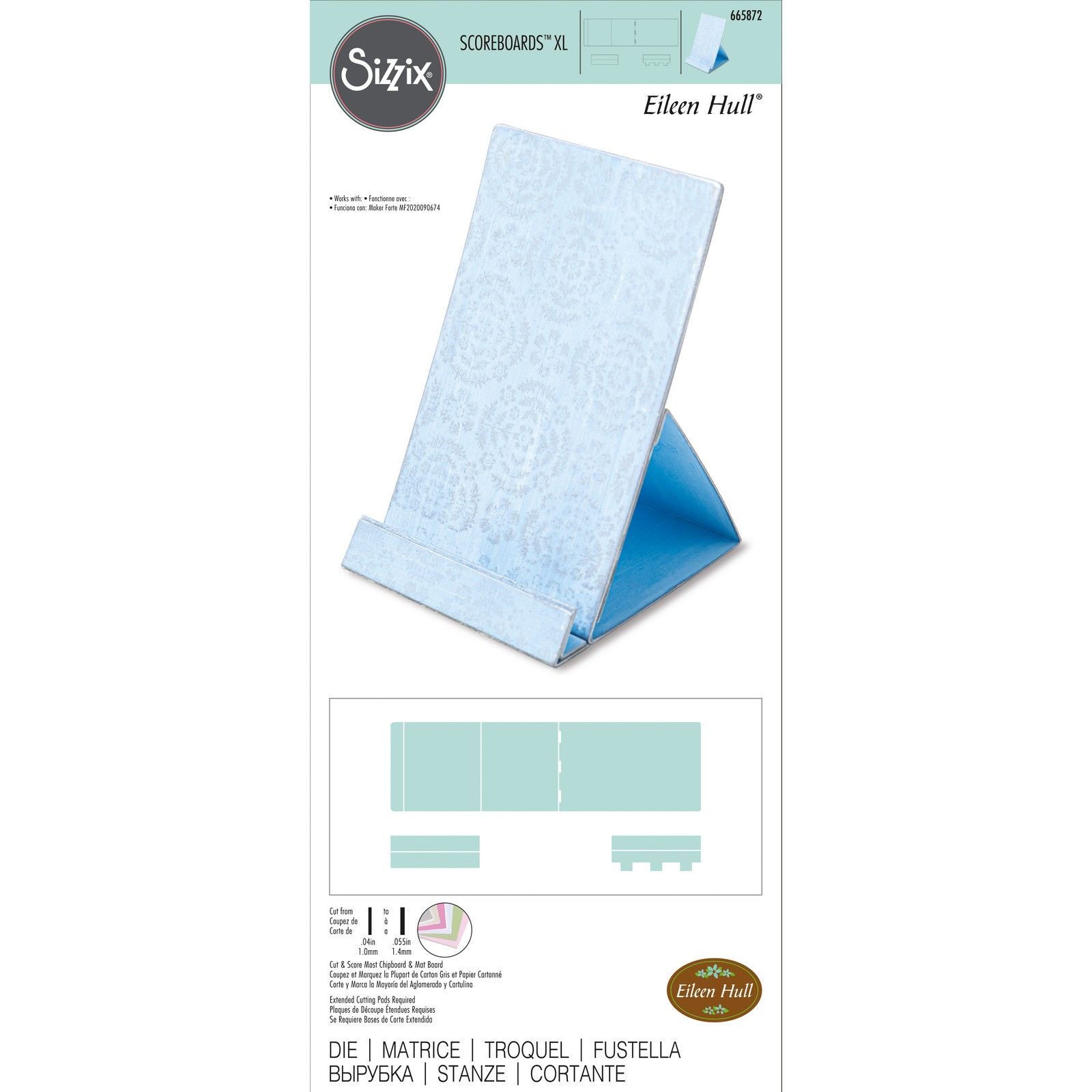 Sizzix • Soporte para teléfono ScoreBoards XL de Eileen Hull
