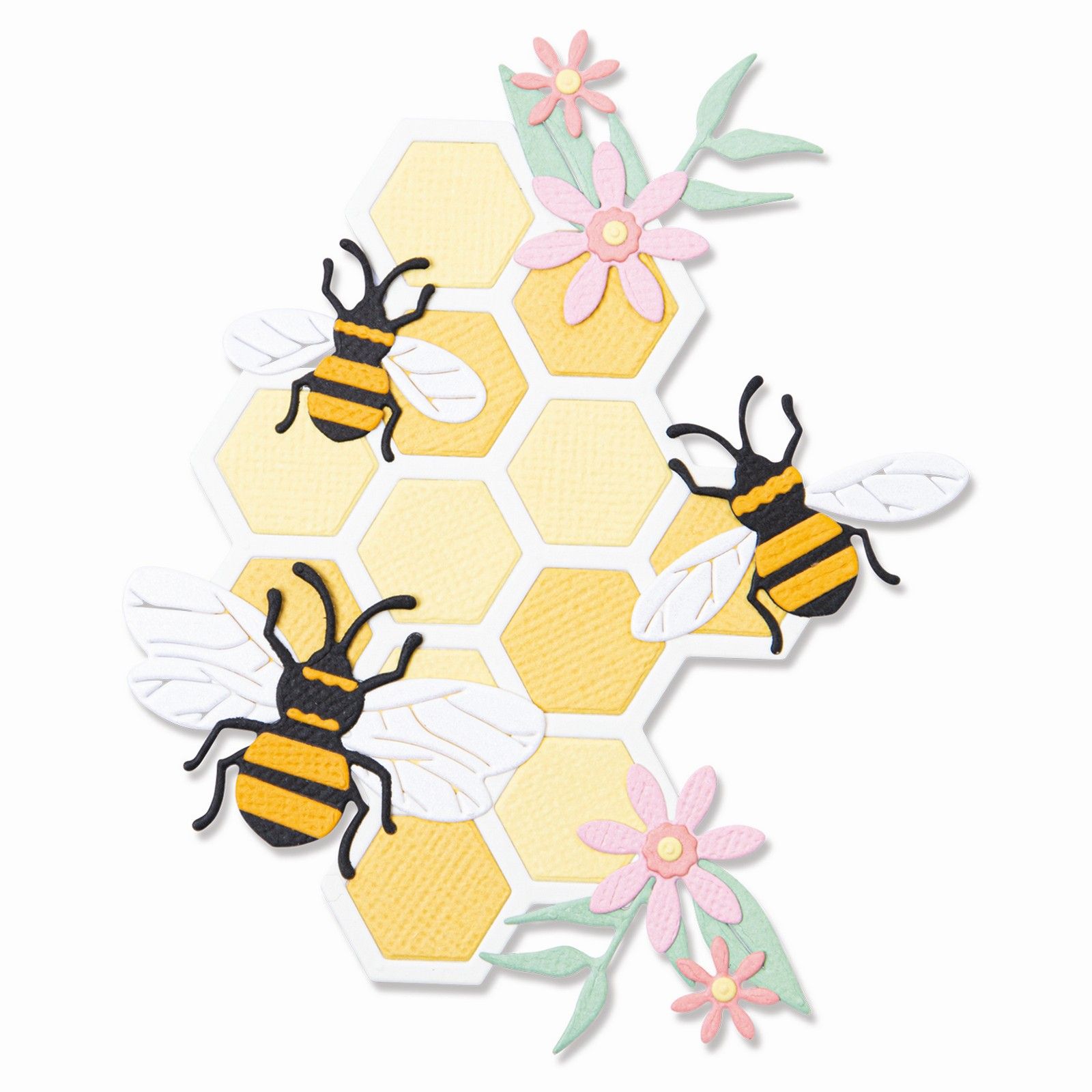 Sizzix • Set di Fustelle Thinlits 11 pezzi Bee Hive di Olivia Rose