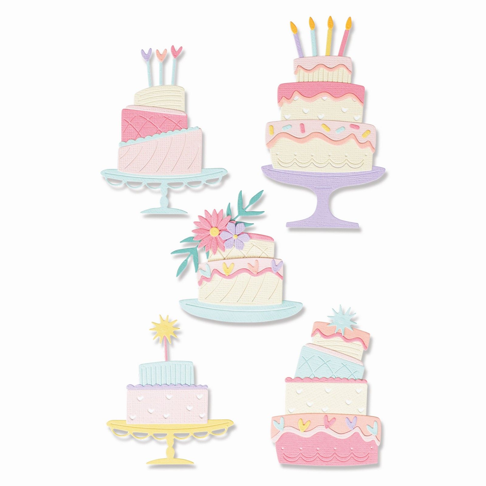 Sizzix • Set di Fustelle Thinlits 10 pezzi Build a Cake di Olivia Rose