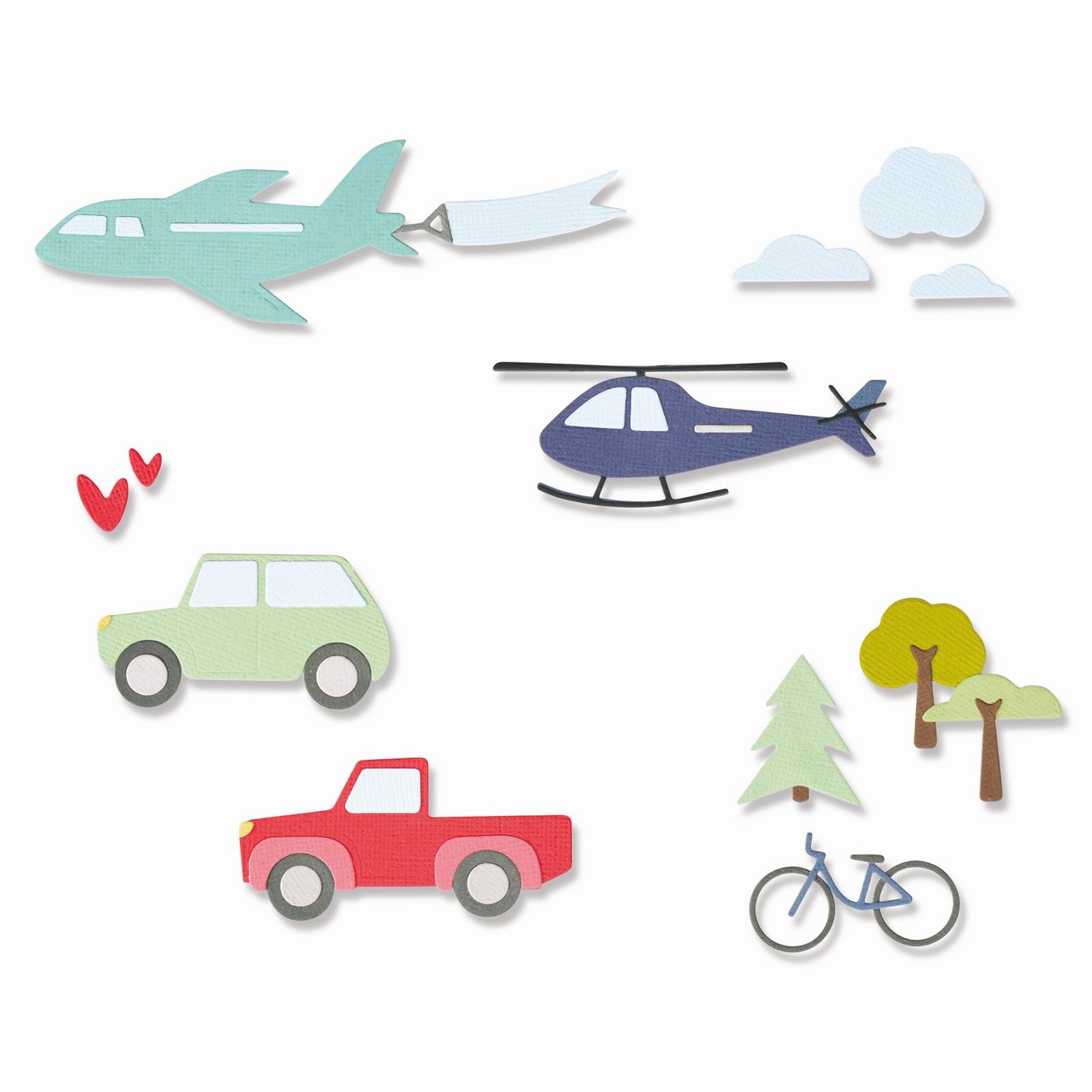 Sizzix • Thinlits Die Set 13PK Transport Collection von Jamie Steel