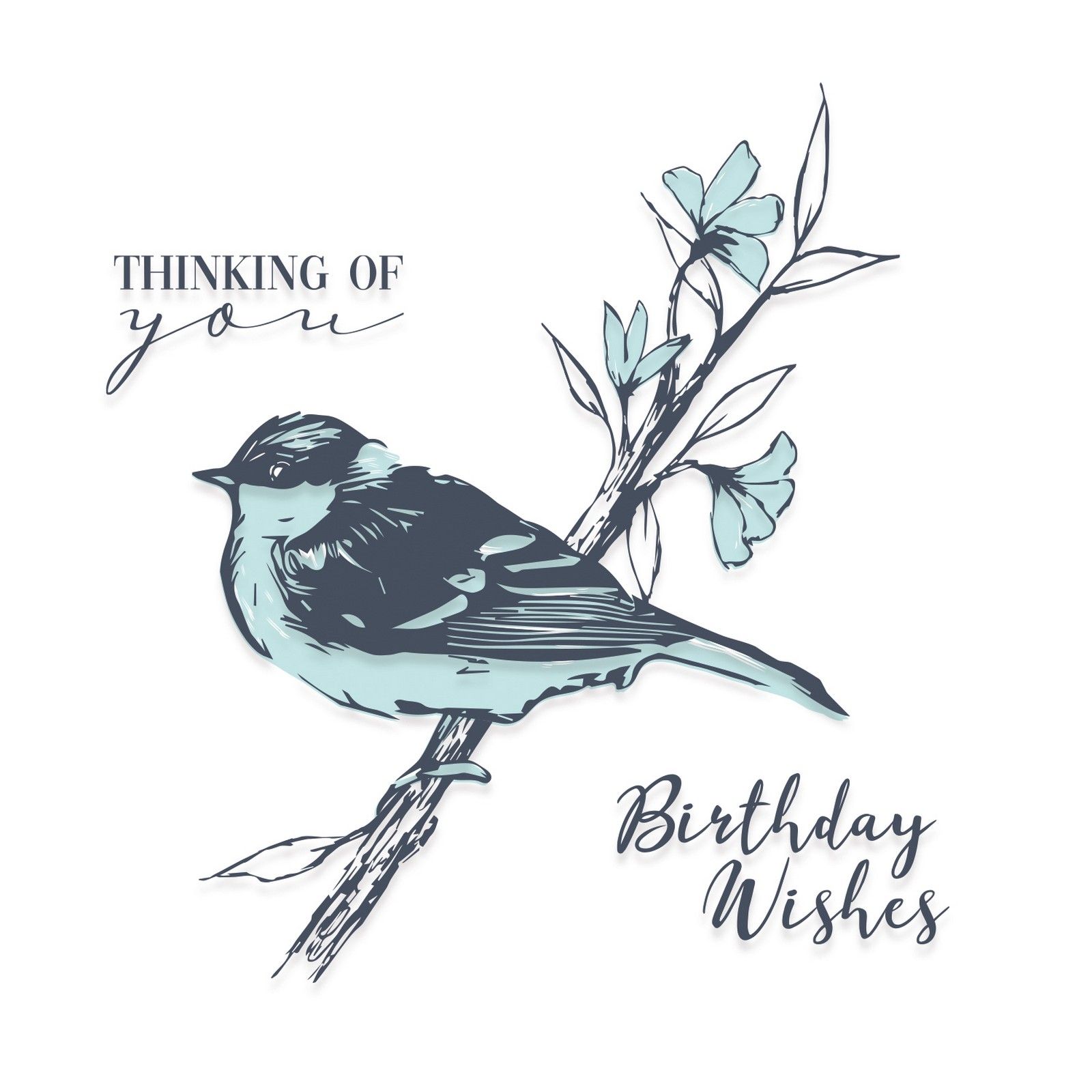 Sizzix • Layered Clear Stamps Summer Bird 4piezas 