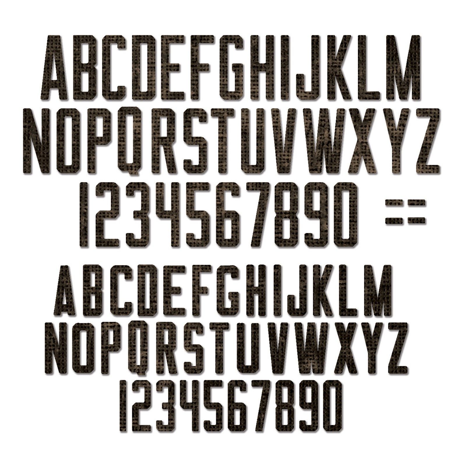 Sizzix • Tim Holtz Thinlits Die Set Alphanumeric Theory 73pcs
