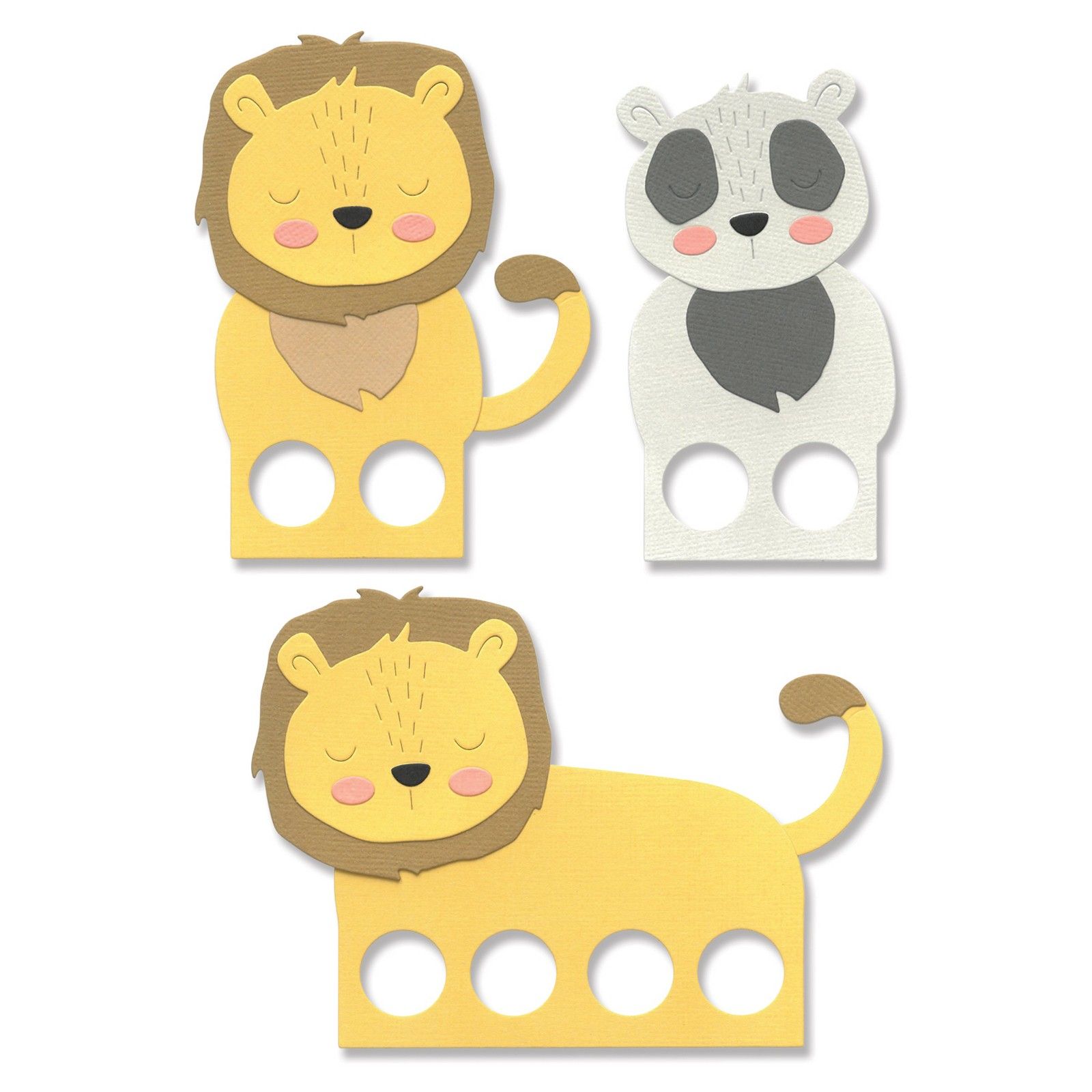 Sizzix • Thinlits Die Set Animal Finger Puppets 