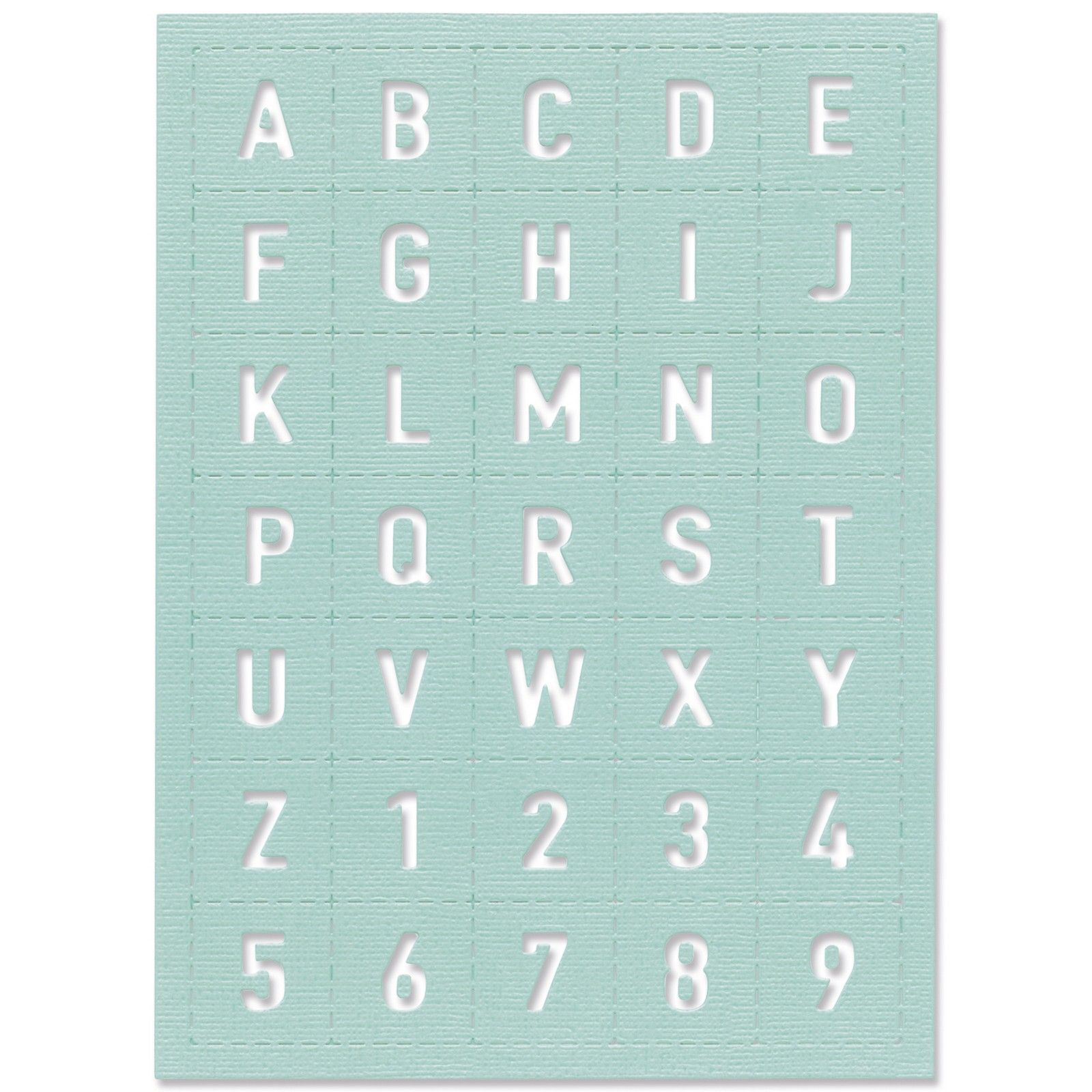 Sizzix • Thinlits Die Tile Alphanumeric 