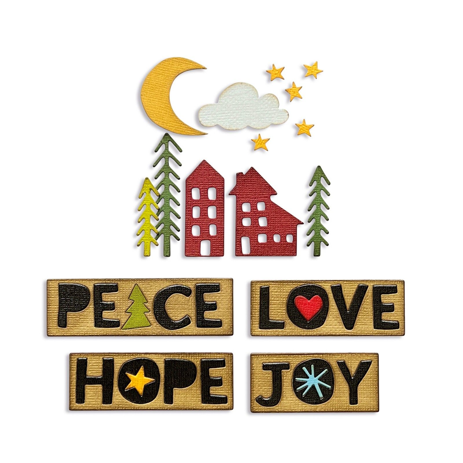 Sizzix • Tim Holtz Thinlits Die Set Christmas Cutouts 16pcs