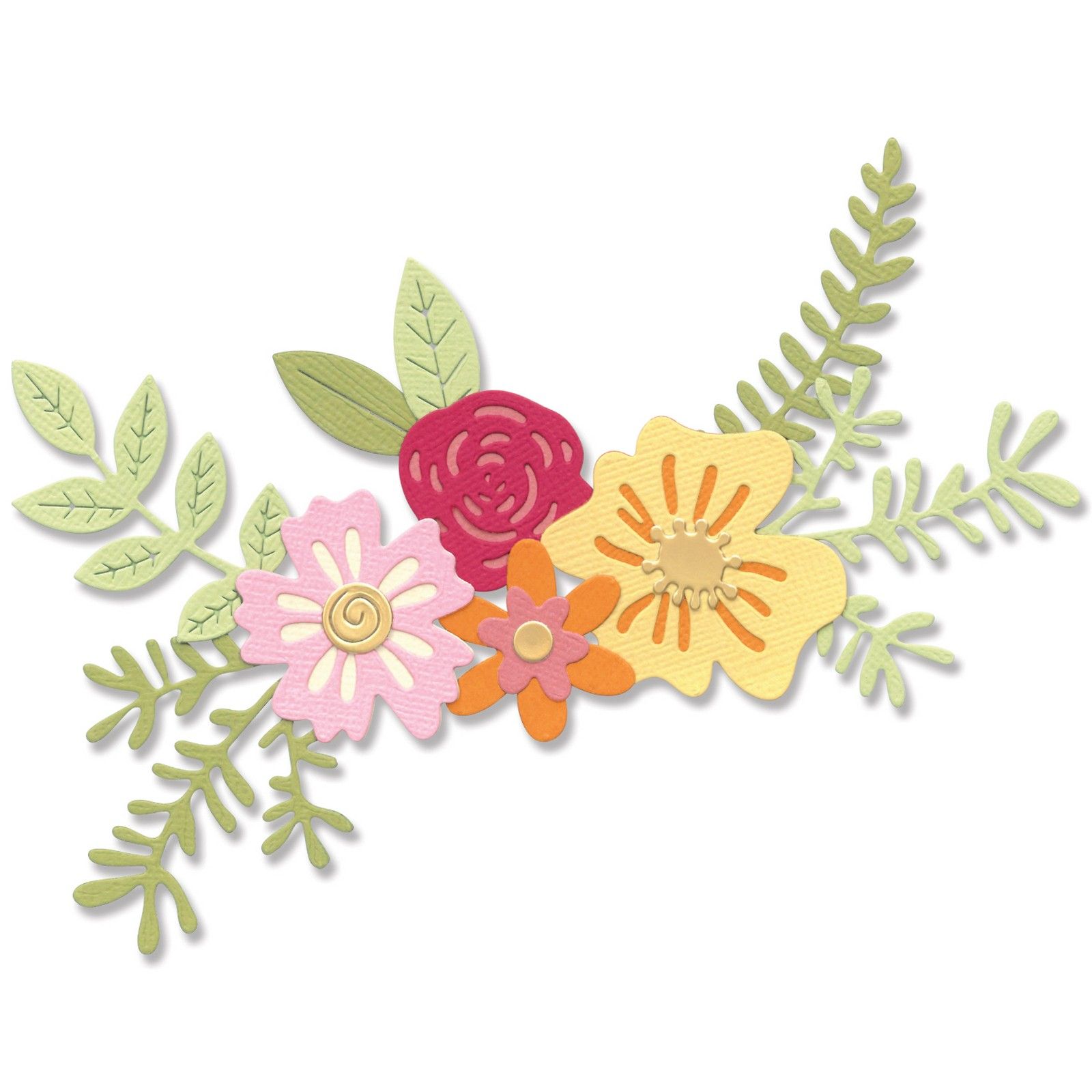 Sizzix • Thinlits Die Set Floral Cluster 15pezzi