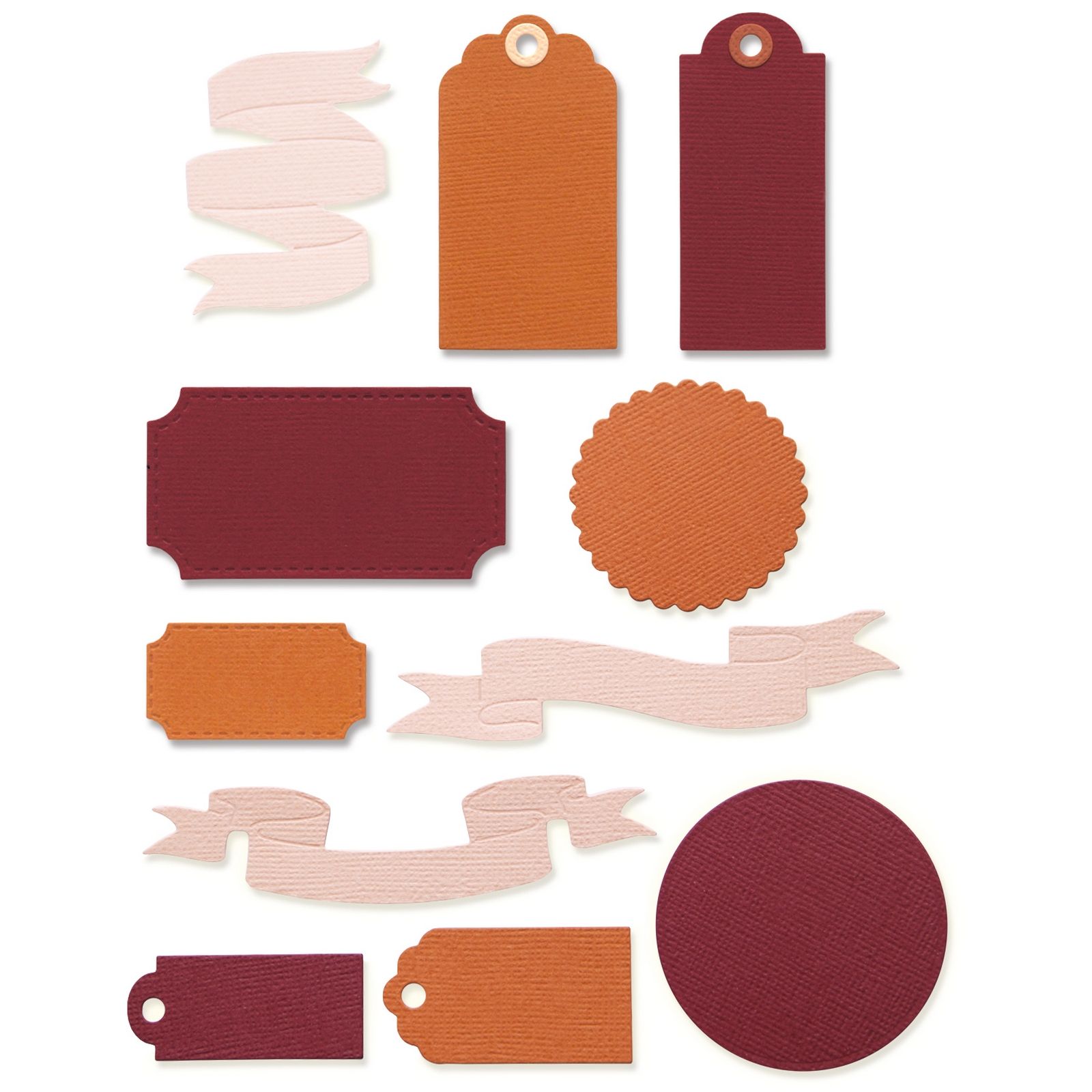 Sizzix • Thinlits Die Set Vintage Tags & Banners 12pcs