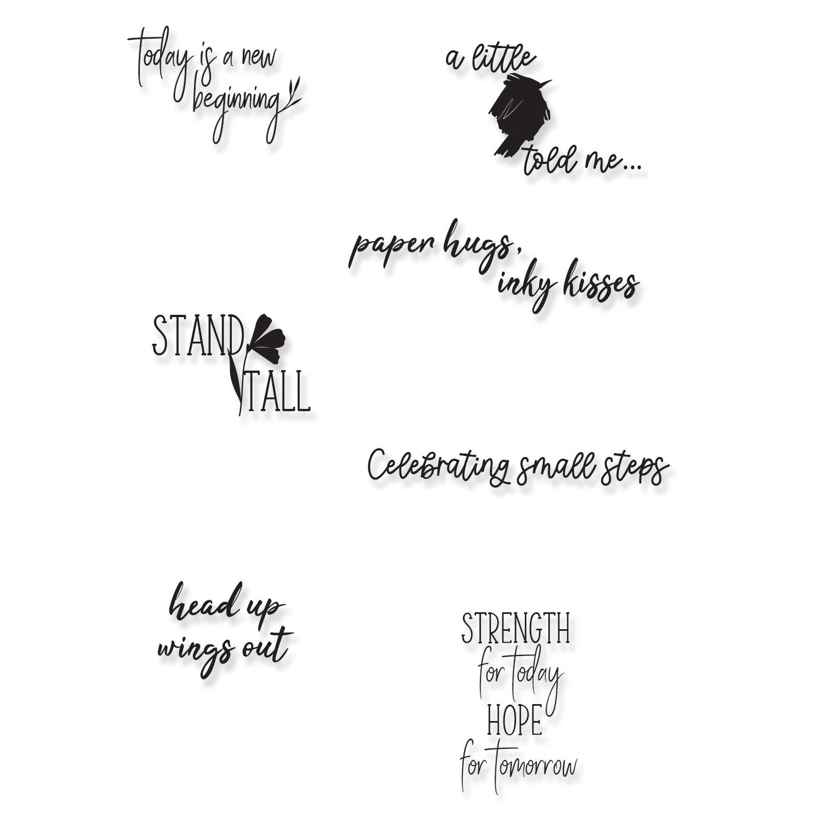 Sizzix • Clear Stamps Set Wings Out by Olivi Rose